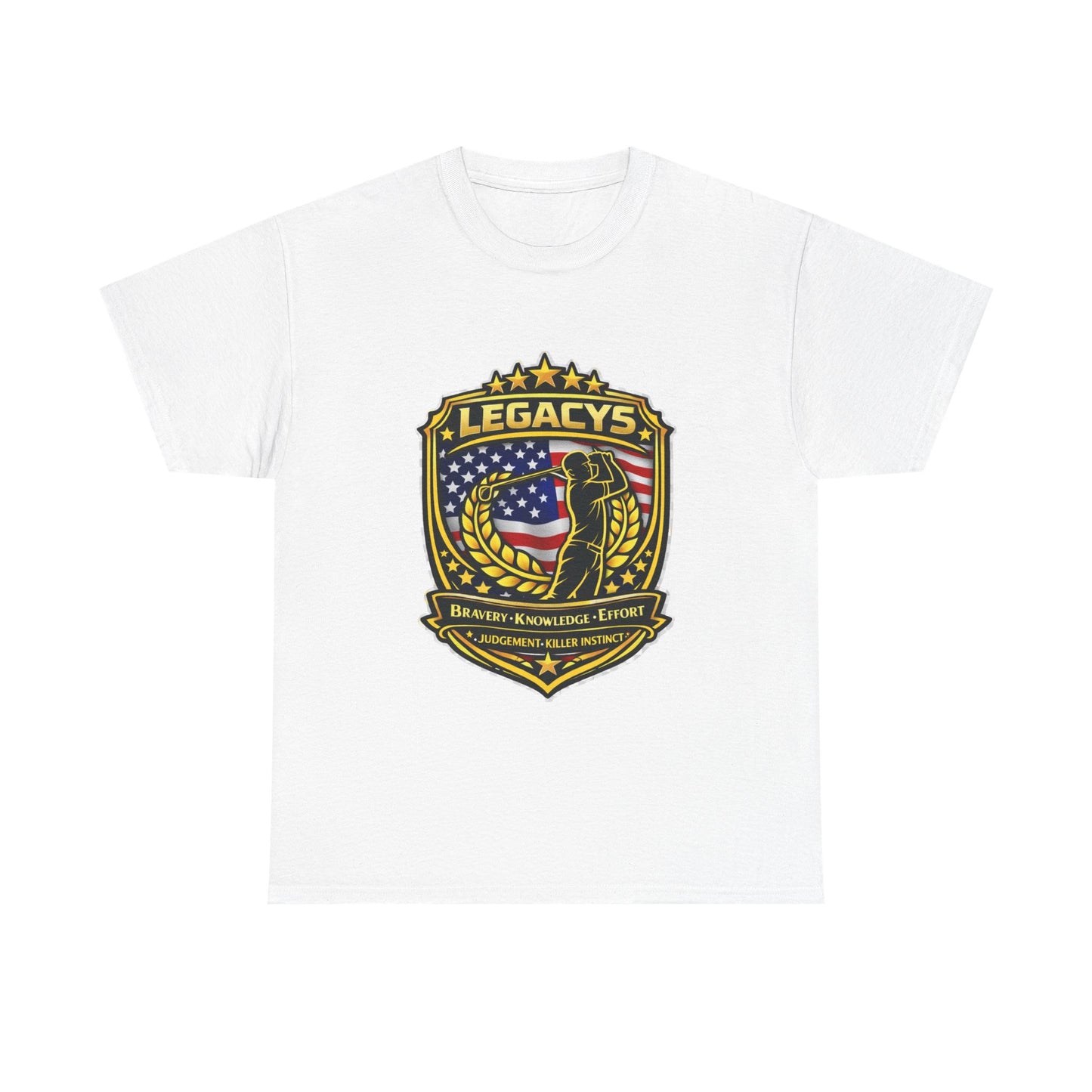Golf - Male Silhouette Legacy Shield T-Shirt