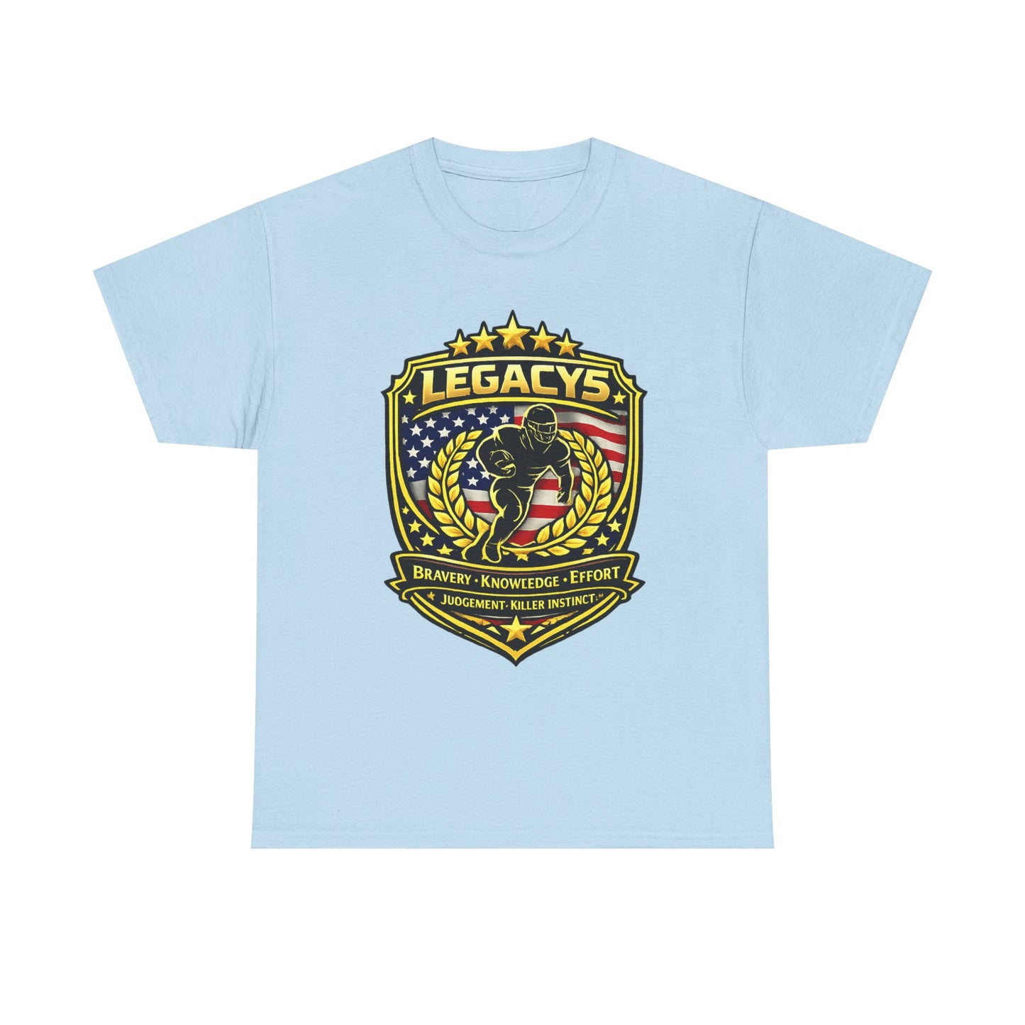 Football - Male Silhouette-Legacy Shield T-Shirt