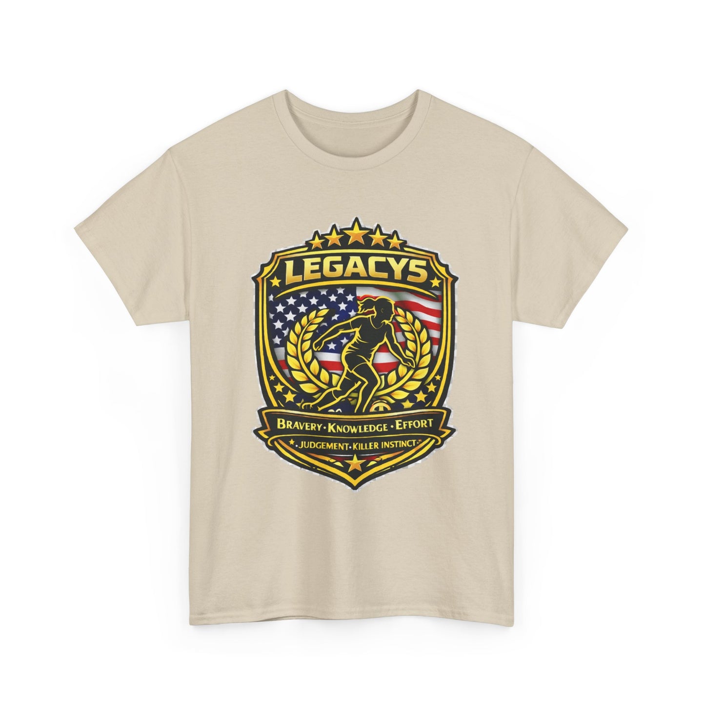 Soccer - Female Silhouette Legacy Shield T-Shirt