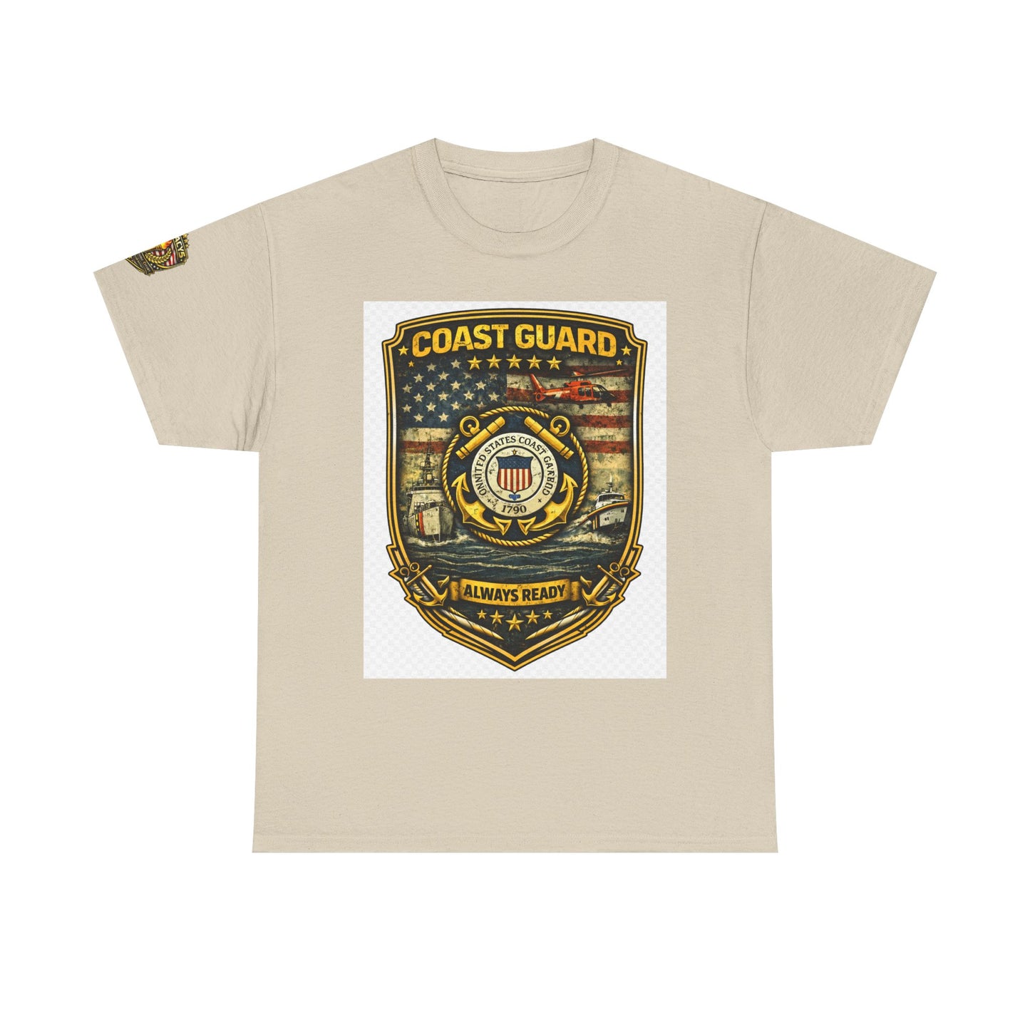 Coast Guard Shield â€” "Always Ready" Patriotic Military Tee w/ Legacy 5 Brand Crest
