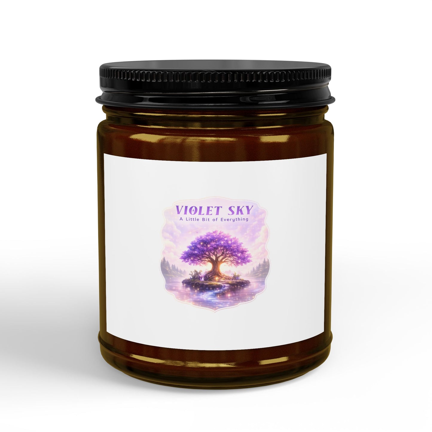 Violet Sky Soy Candle — Aromatherapy Scented Jar (4oz & 9oz)