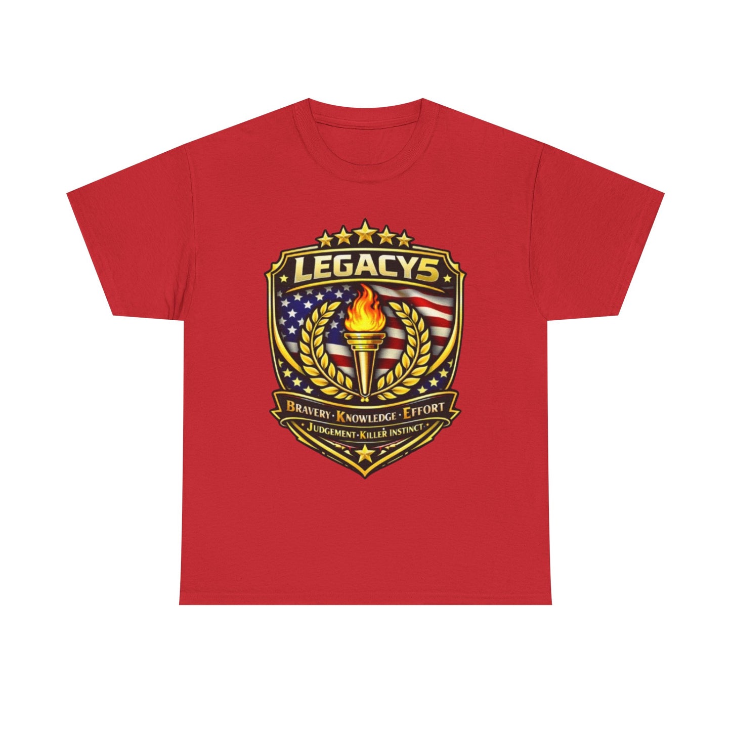 Legacy 5 Brand Crest T-Shirt - Built on Values. Worn with Purpose