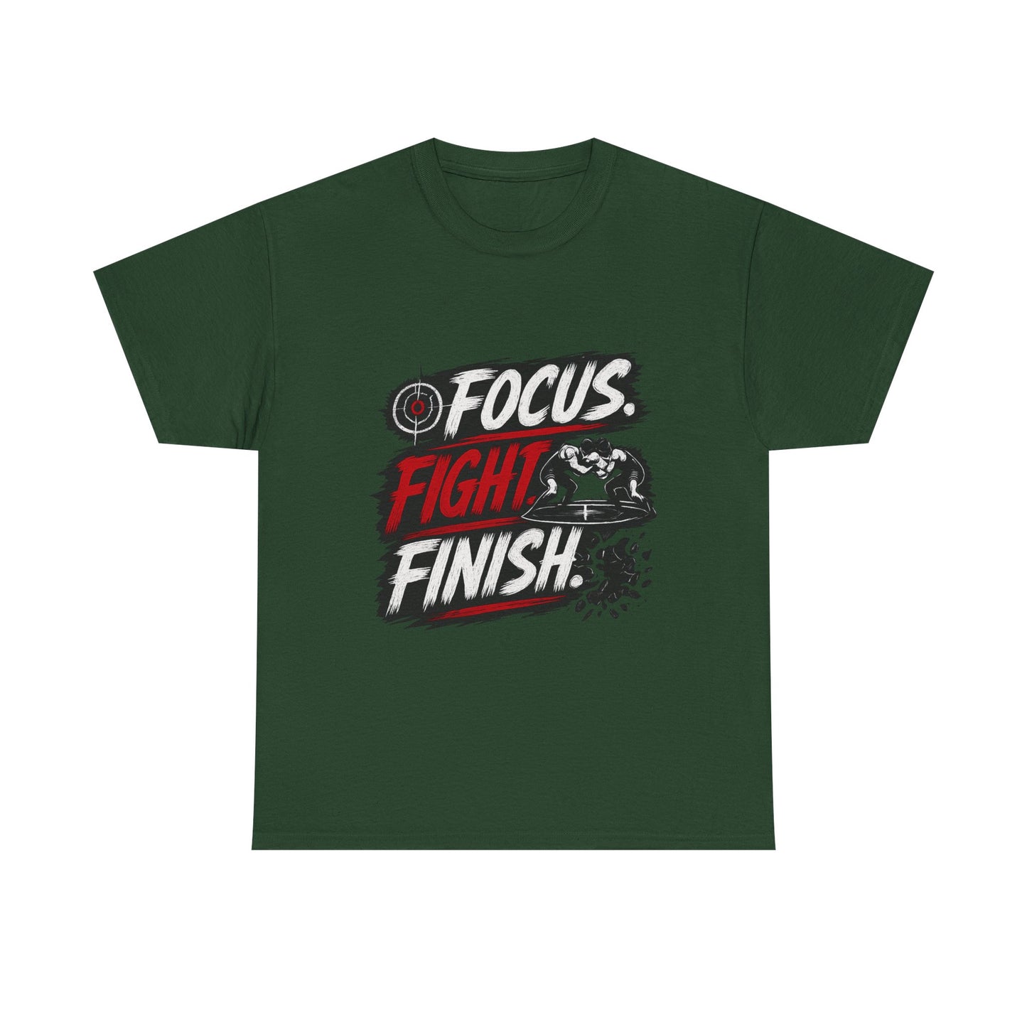 Wrestling 'Focus. Fight. Finish.' Motivational Tee