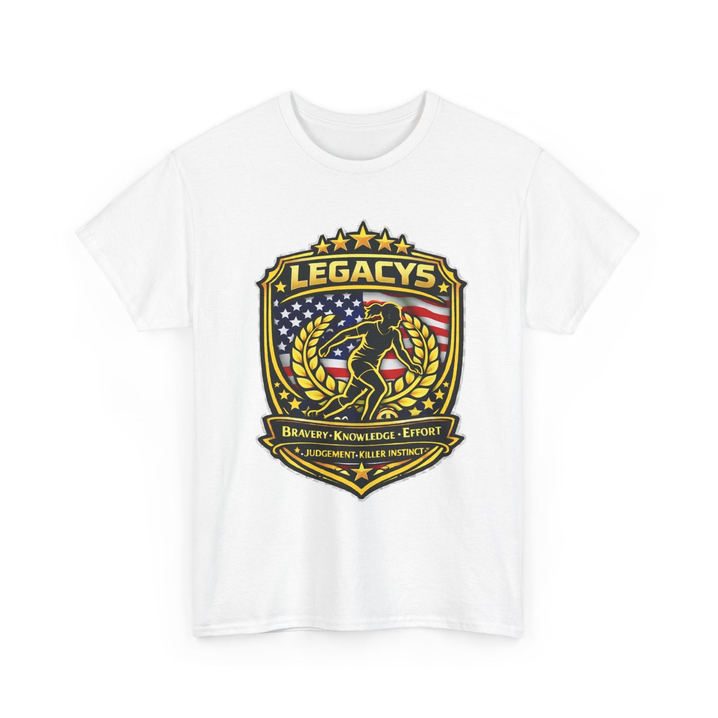 Soccer - Female Silhouette Legacy Shield T-Shirt