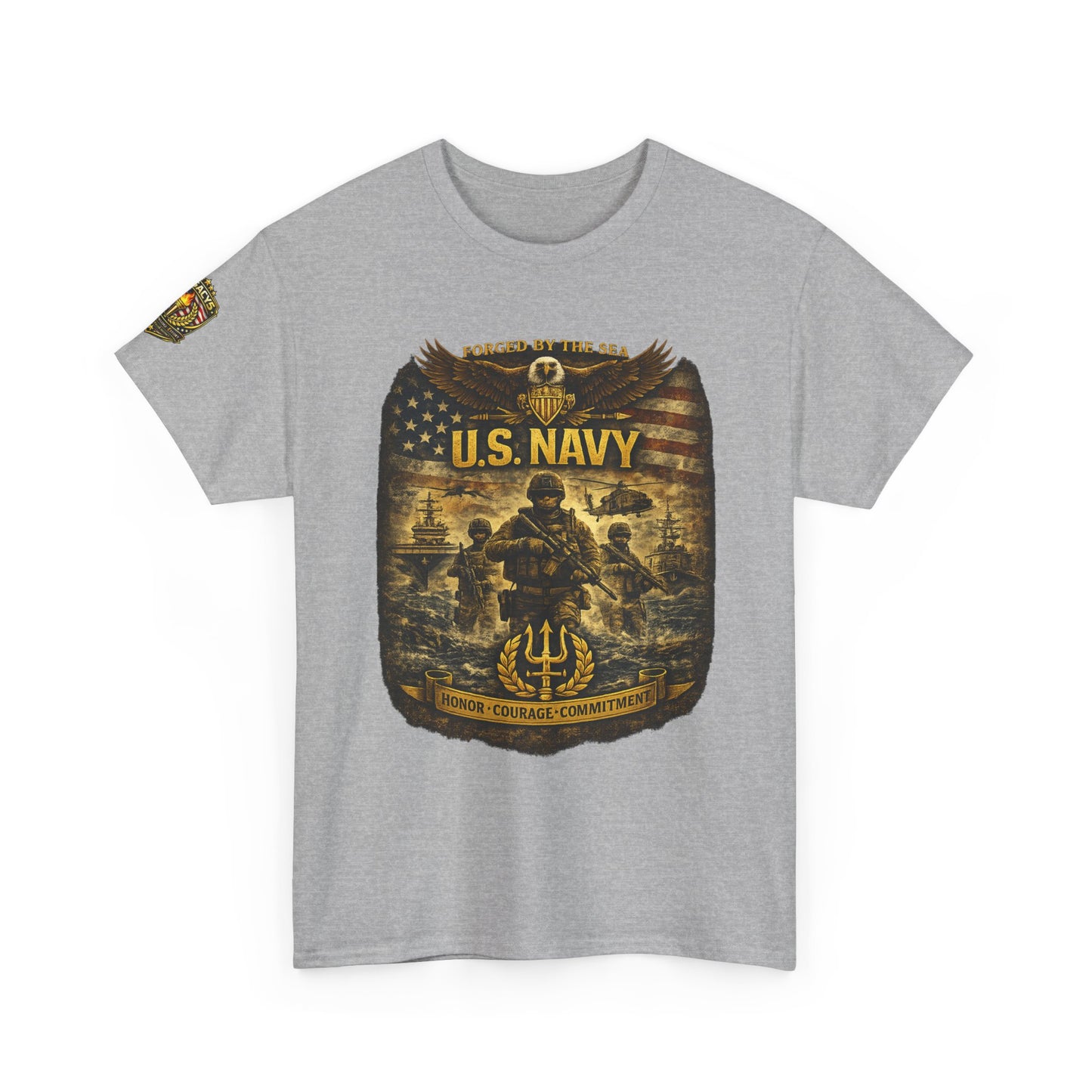 U.S. Navy â€” Honor Courage Commitment w/ Legacy 5 Brand Crest