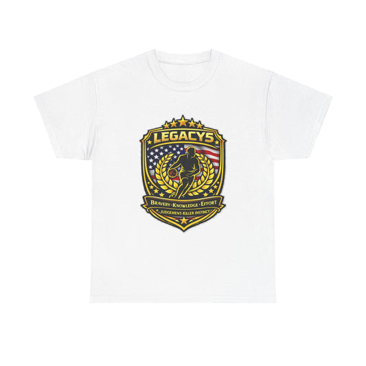 Basketball - Male Silhouette Legacy Shield T-Shirt