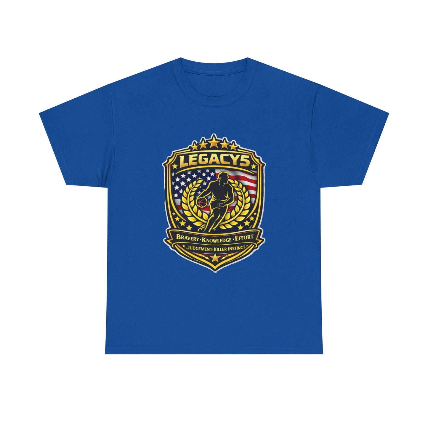 Basketball - Male Silhouette Legacy Shield T-Shirt
