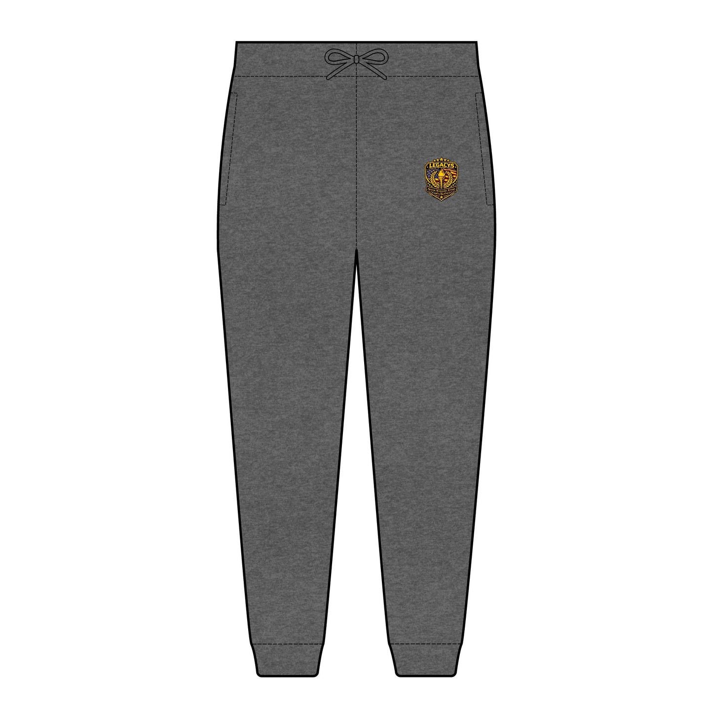 Embroidered Tiger Crest Joggers â€” Cozy Fleece Sweatpants