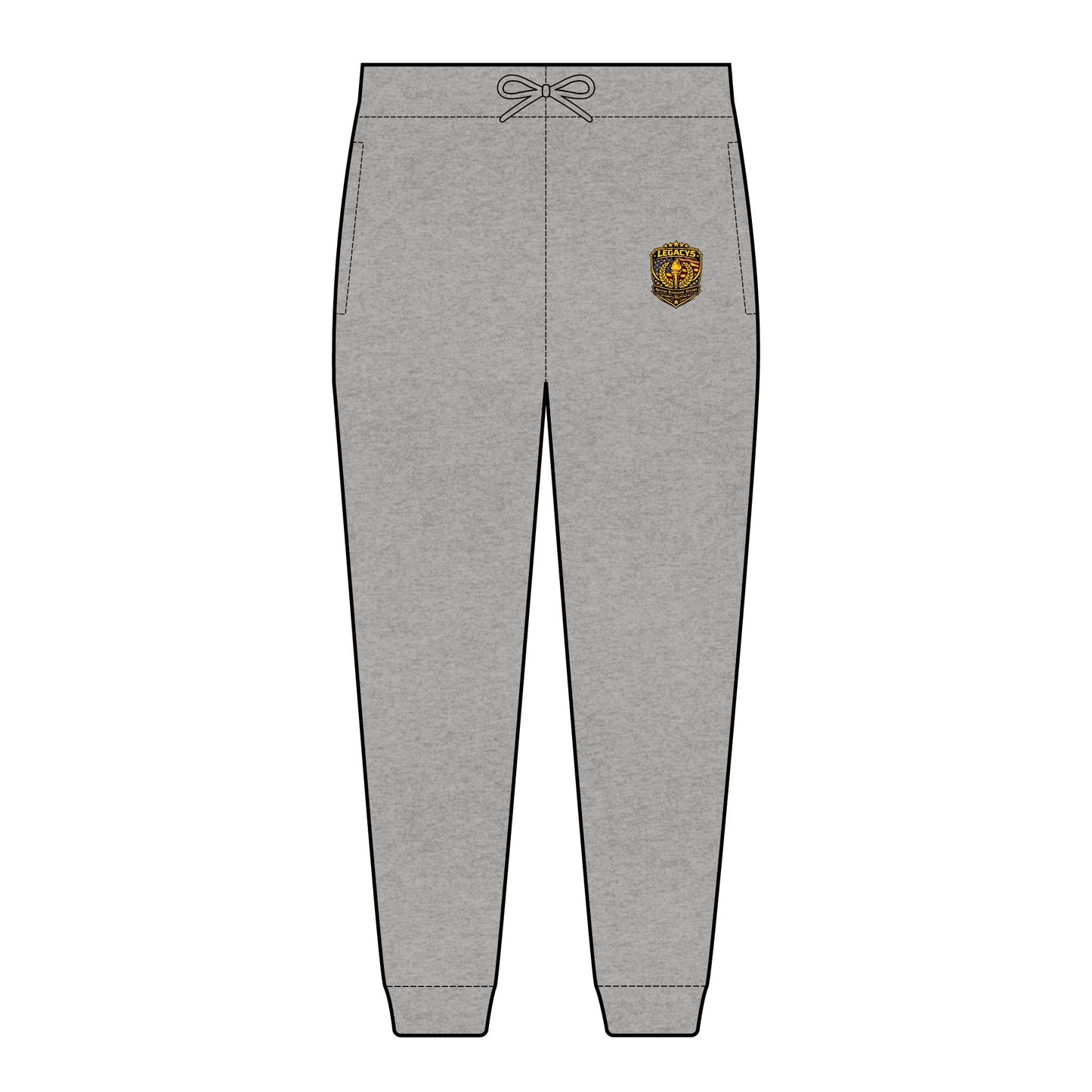 Embroidered Tiger Crest Joggers â€” Cozy Fleece Sweatpants