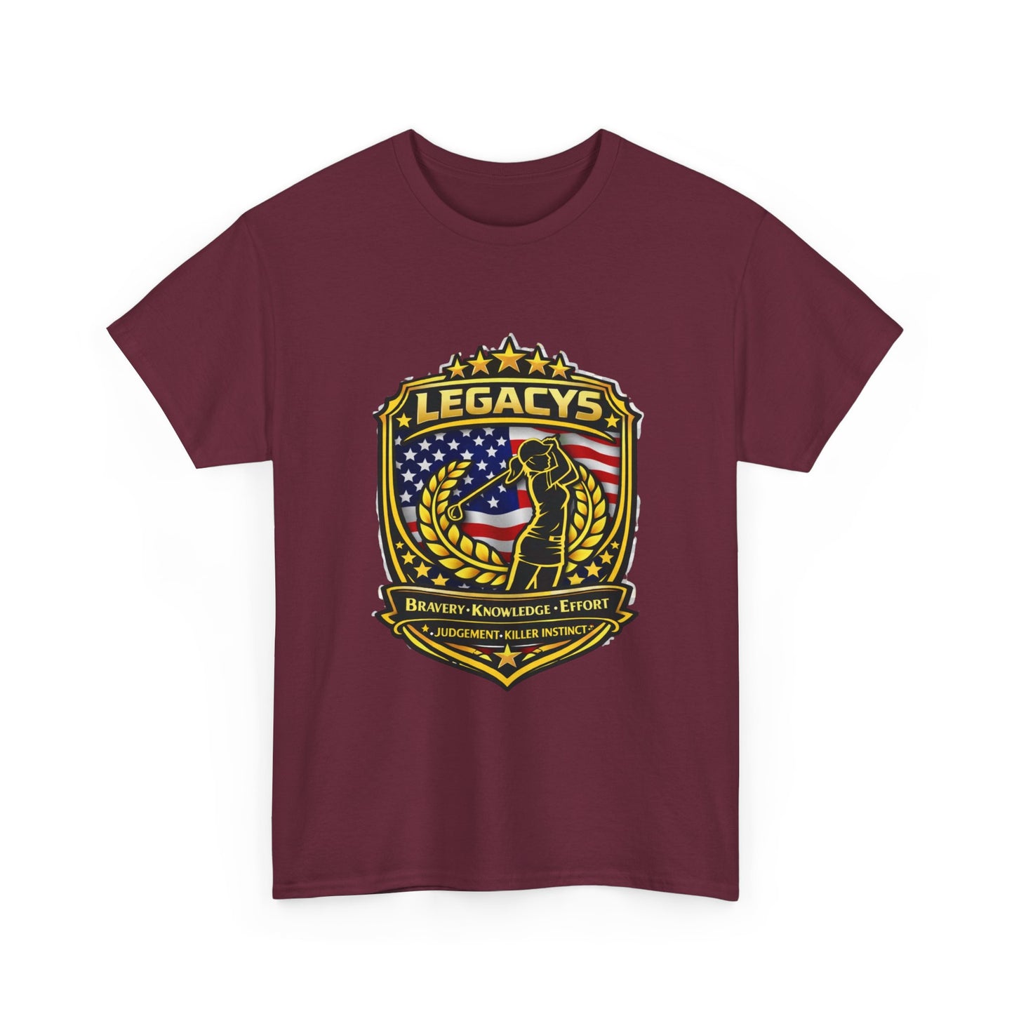 Golf- Female Silhouette -Legacy Shield T-Shirt