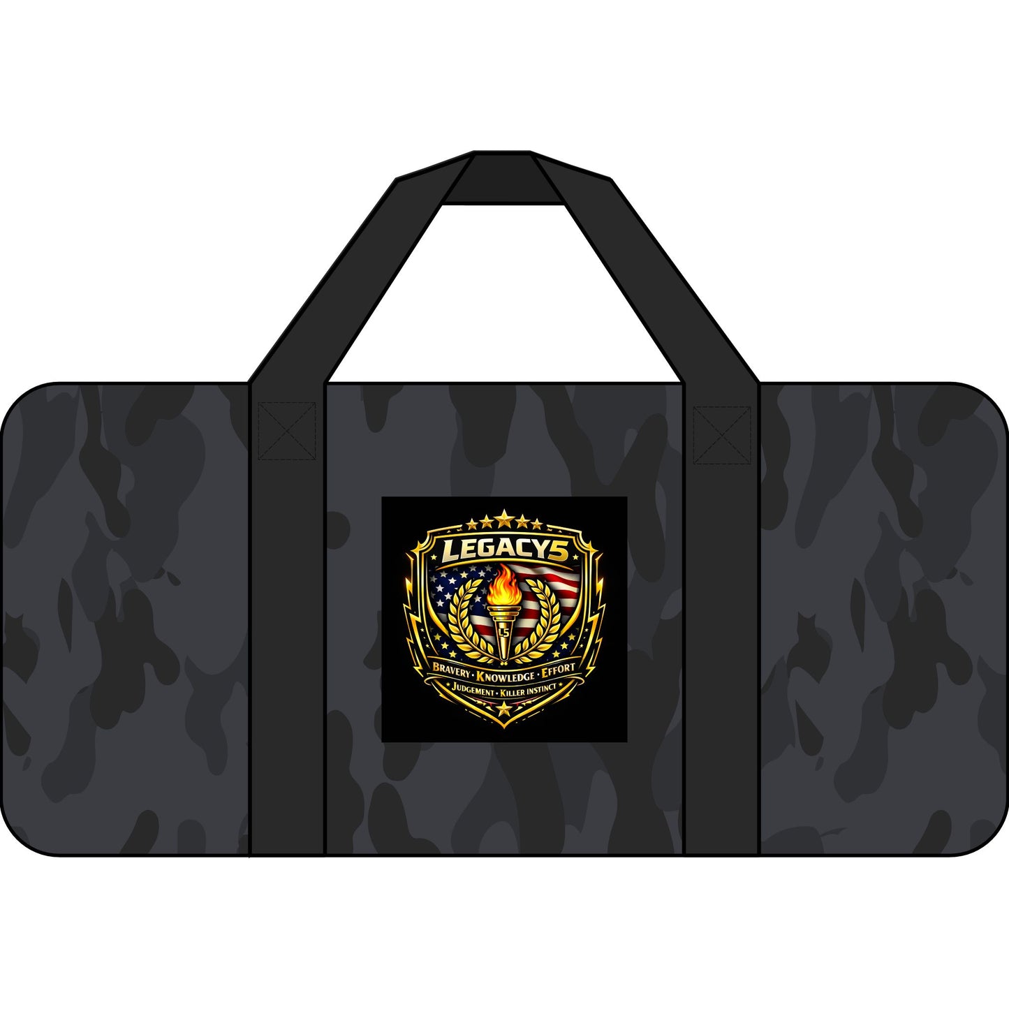 Legacy Shield Tripper Duffel Bag â€” Military-Inspired Travel Gear
