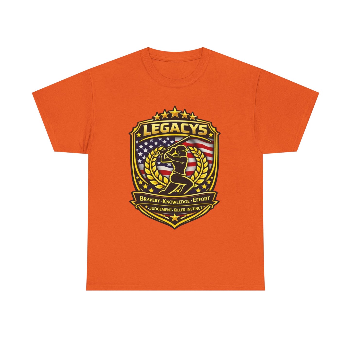 Baseball/Softball -Female Silhouette Legacy Shield T-Shirt