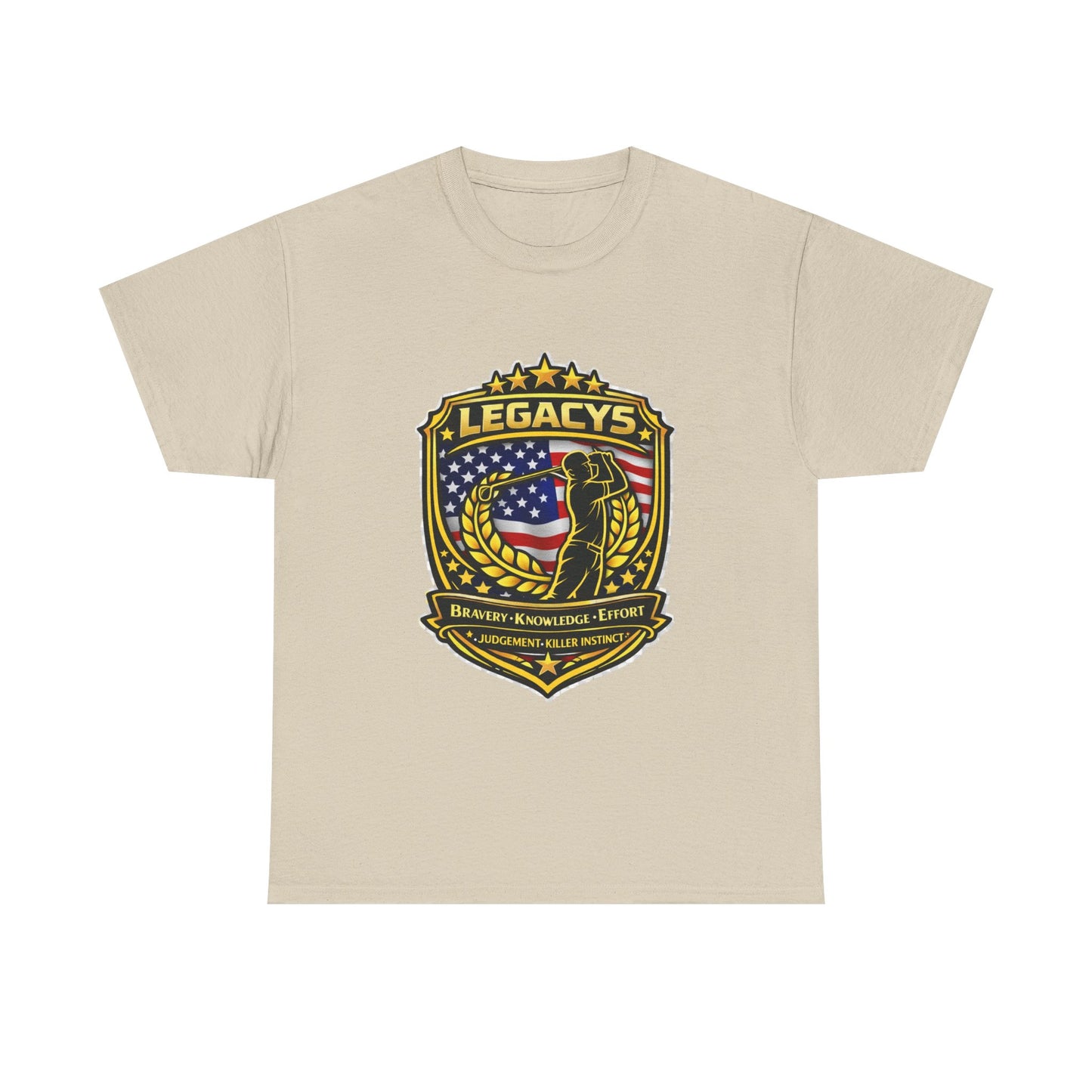 Golf - Male Silhouette Legacy Shield T-Shirt