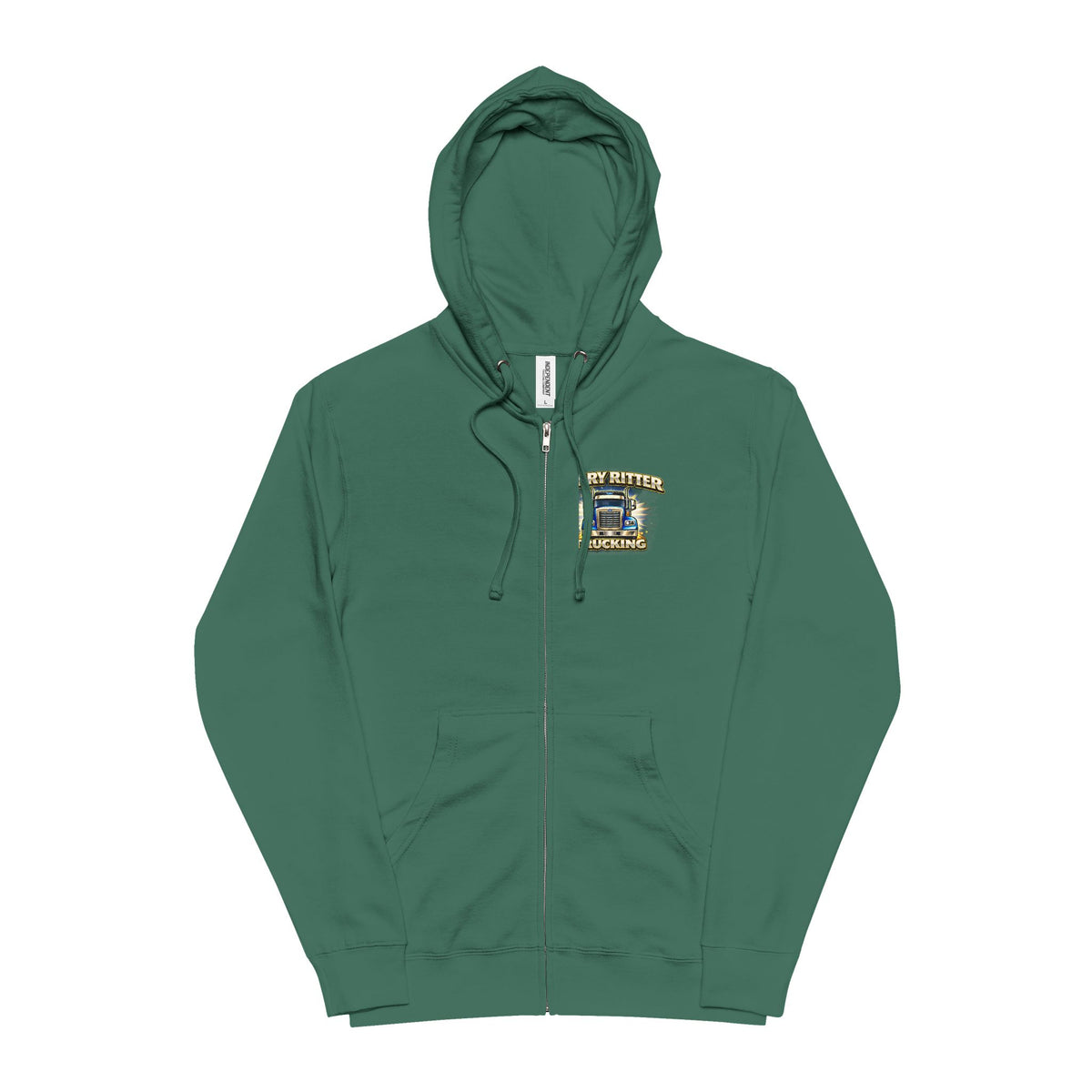 Unisex Fleece Zip Up Hoodie