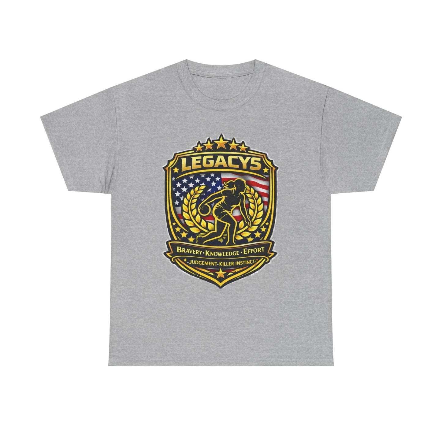 Bowling- Female Sihouette Legacy Shield T-Shirt