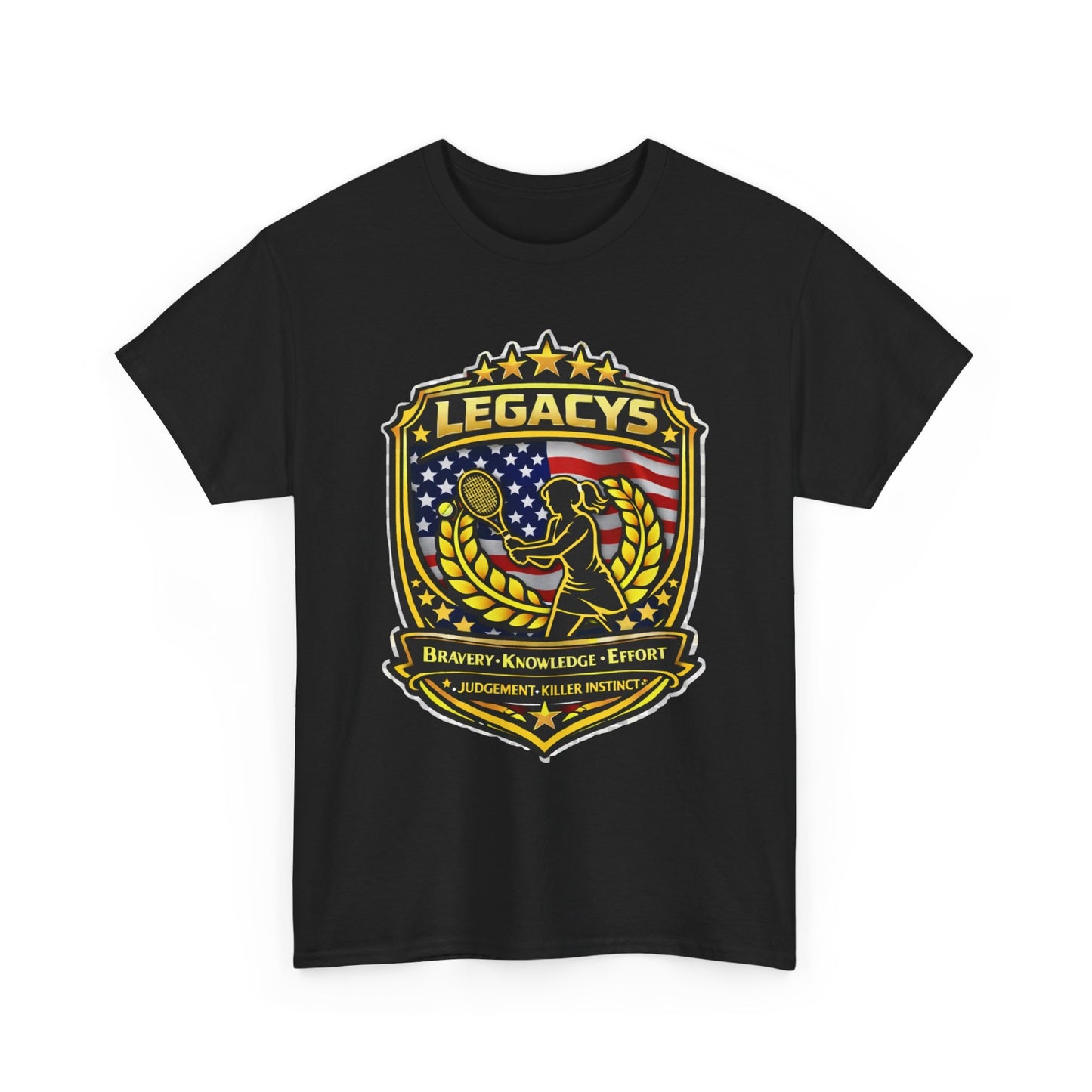 Legacy 5 Shield T-Shirt - Tennis - Female Silhouette