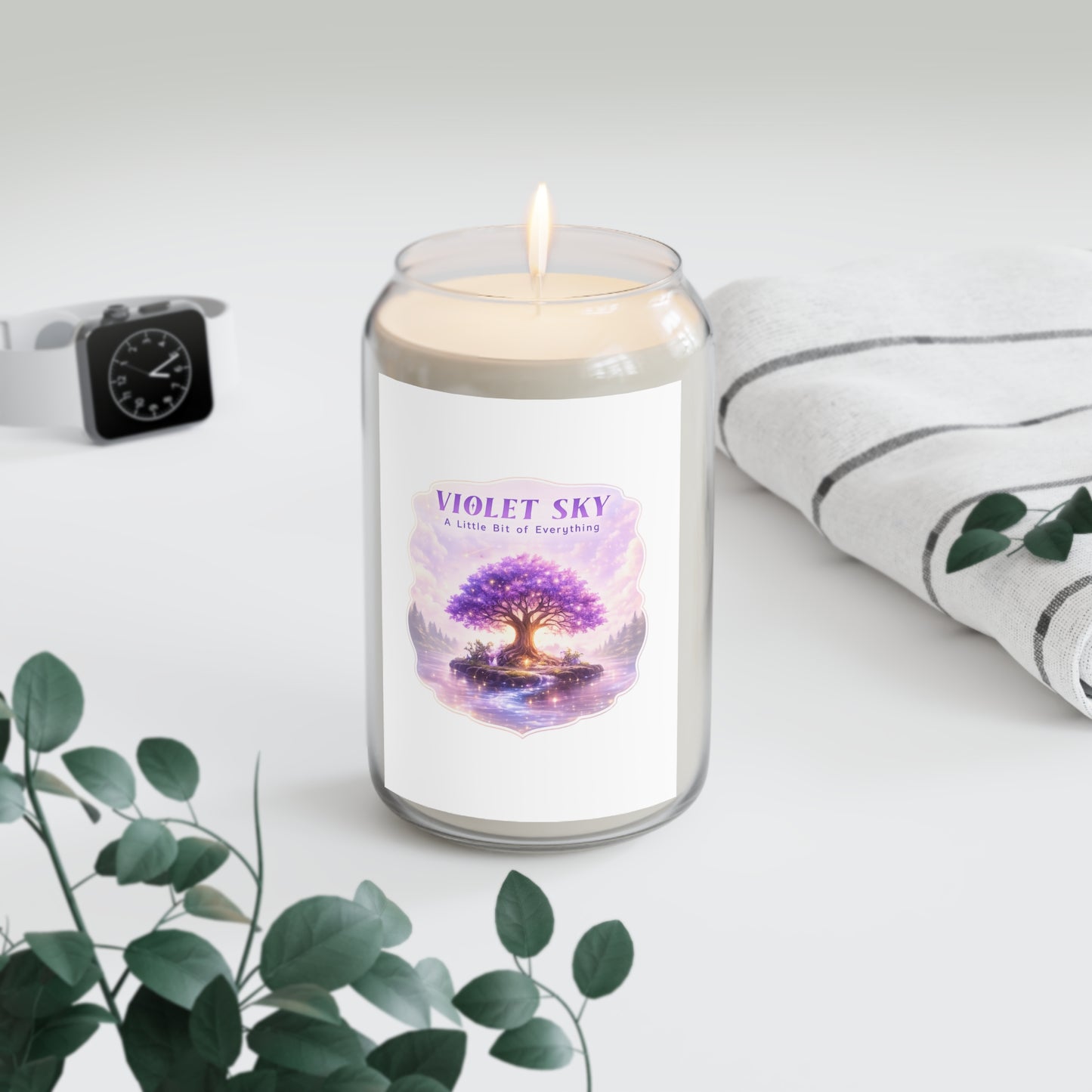 Violet Sky Soy Candle — 13.75oz Scented Jar ("A Little Bit of Everything")