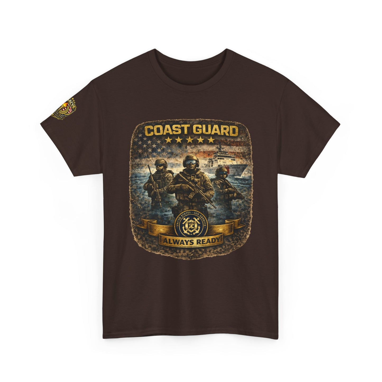 Coast Guard "Always Ready" â€” Military Tribute Tee w/ Legacy 5 Brand Crest