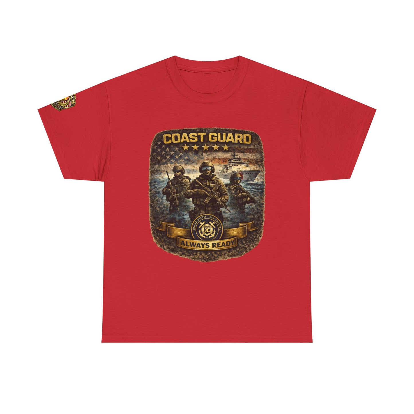 Coast Guard "Always Ready" â€“ Military Veteran Tribute Tee w/ Legacy 5 Brand Crest