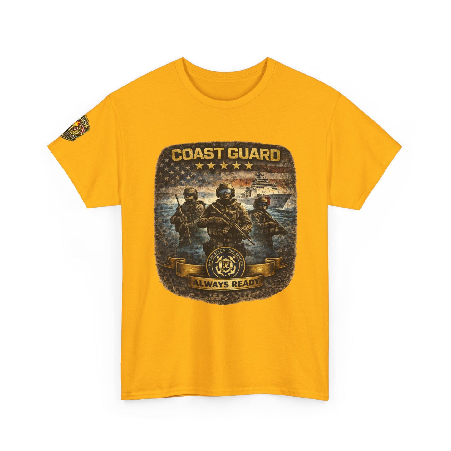 Coast Guard "Always Ready" â€“ Military Veteran Tribute Tee w/ Legacy 5 Brand Crest