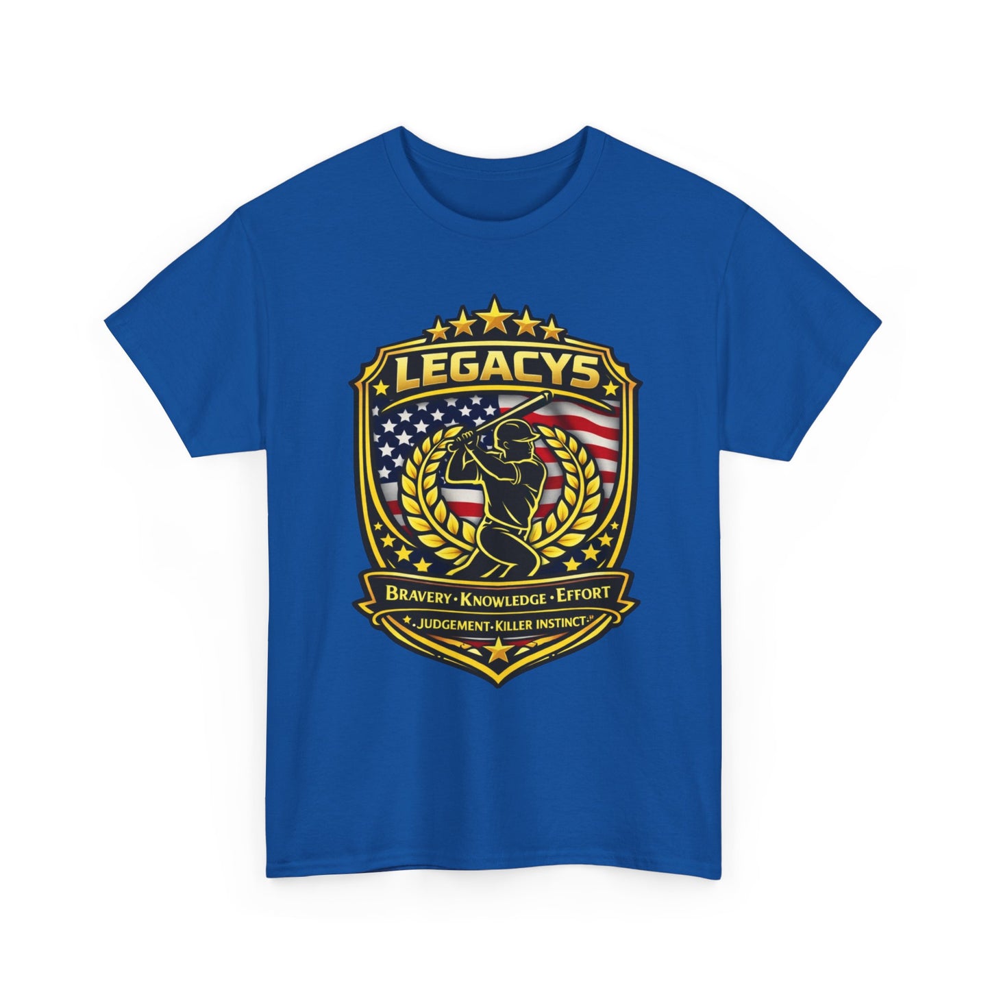 Baseball/Softball - Male Silhouette Legacy Shield T-Shirt