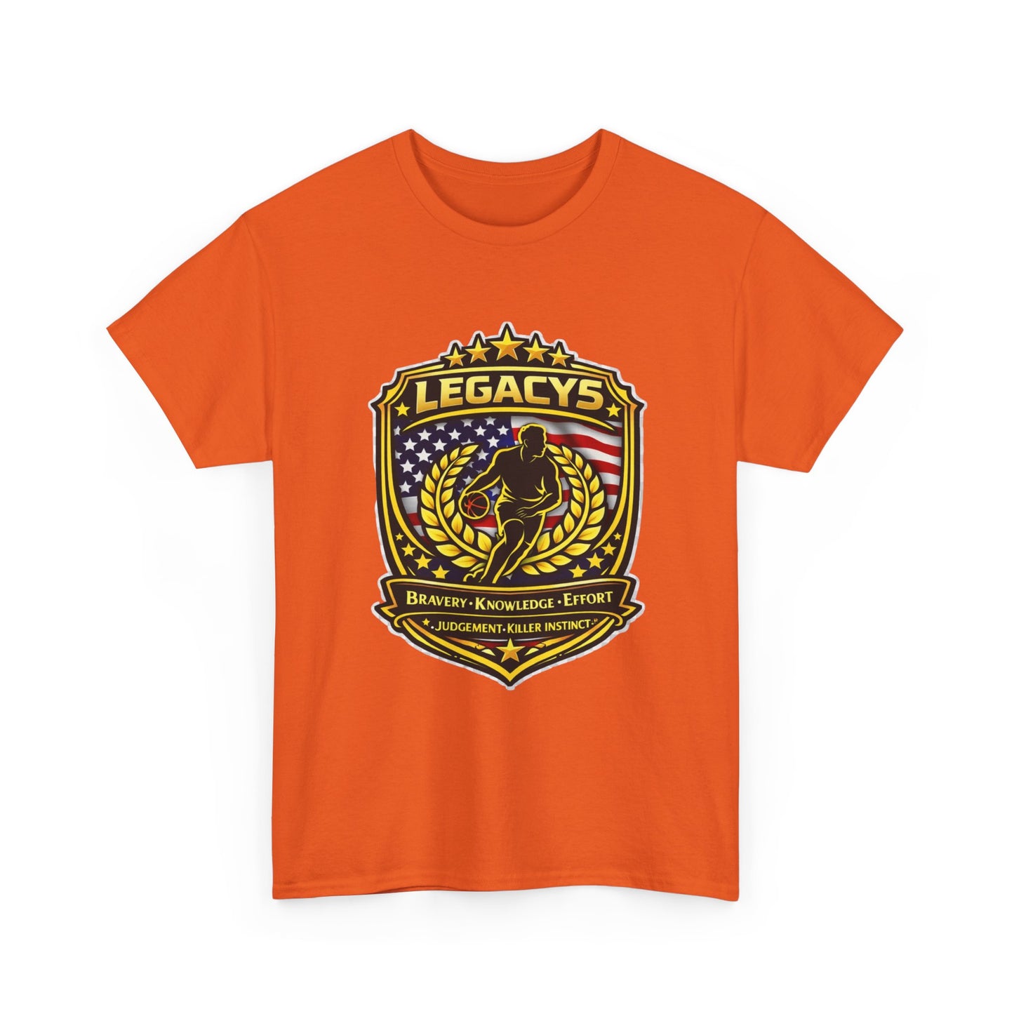 Basketball - Male Silhouette Legacy Shield T-Shirt