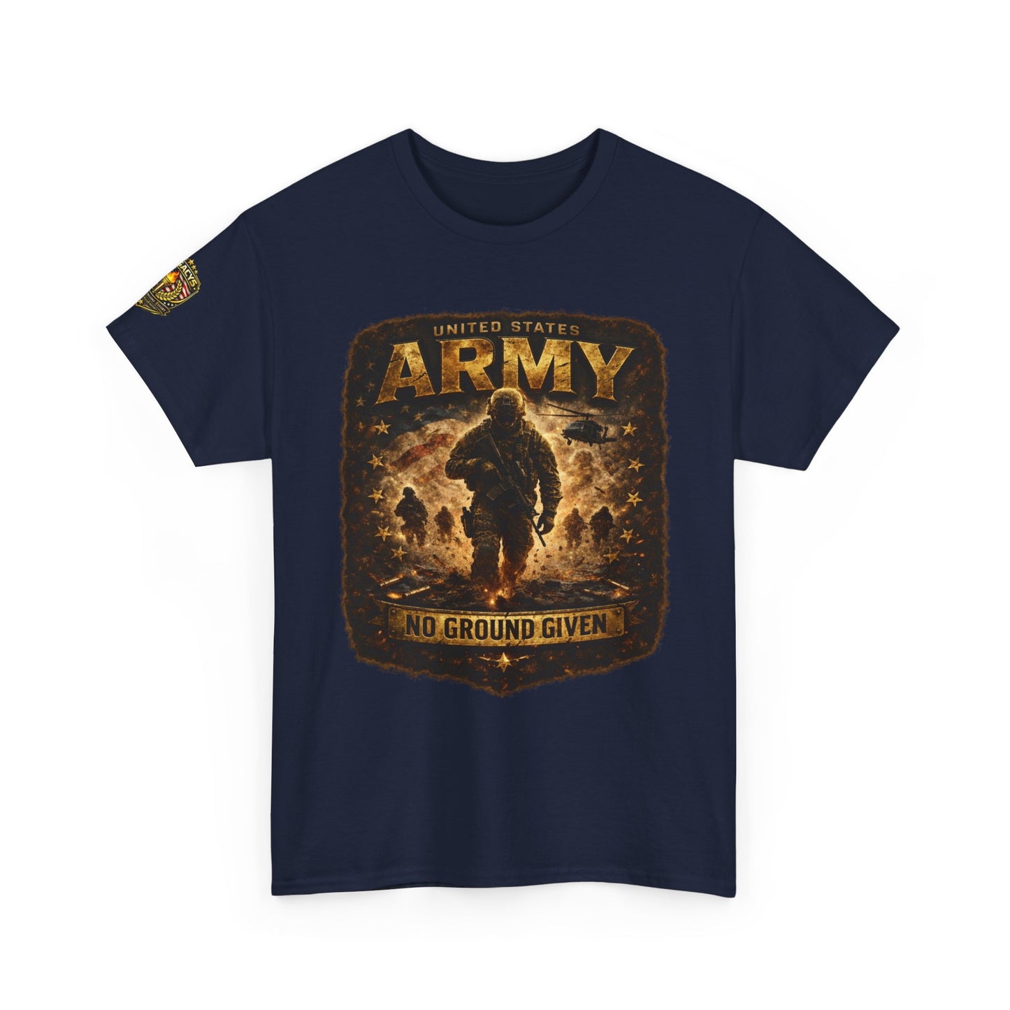 Army â€” "No Ground Given" Military Graphic Tee w/ Legacy 5 Brand Crest