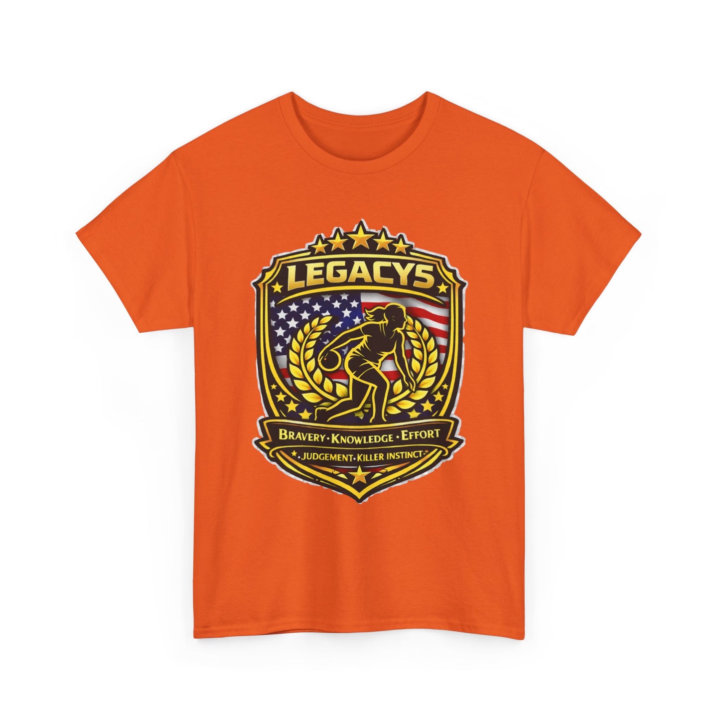 Bowling- Female Sihouette Legacy Shield T-Shirt