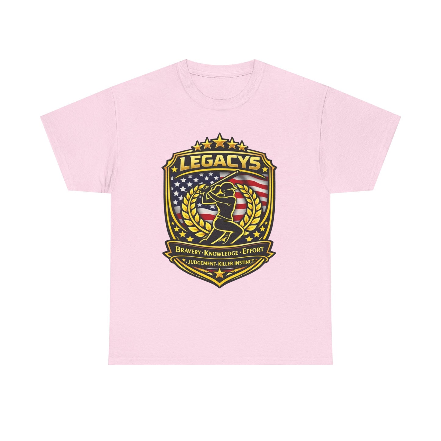 Baseball/Softball -Female Silhouette Legacy Shield T-Shirt