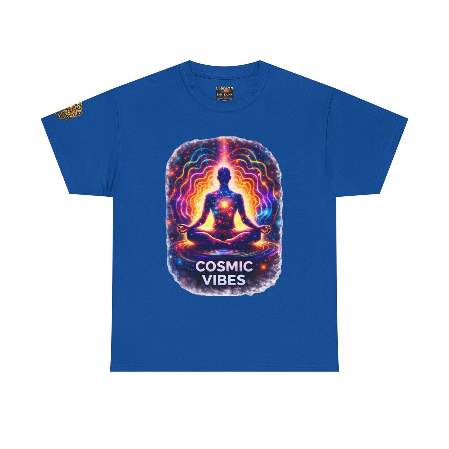 Meditating Silhouette 'Cosmic Vibes' T-shirt