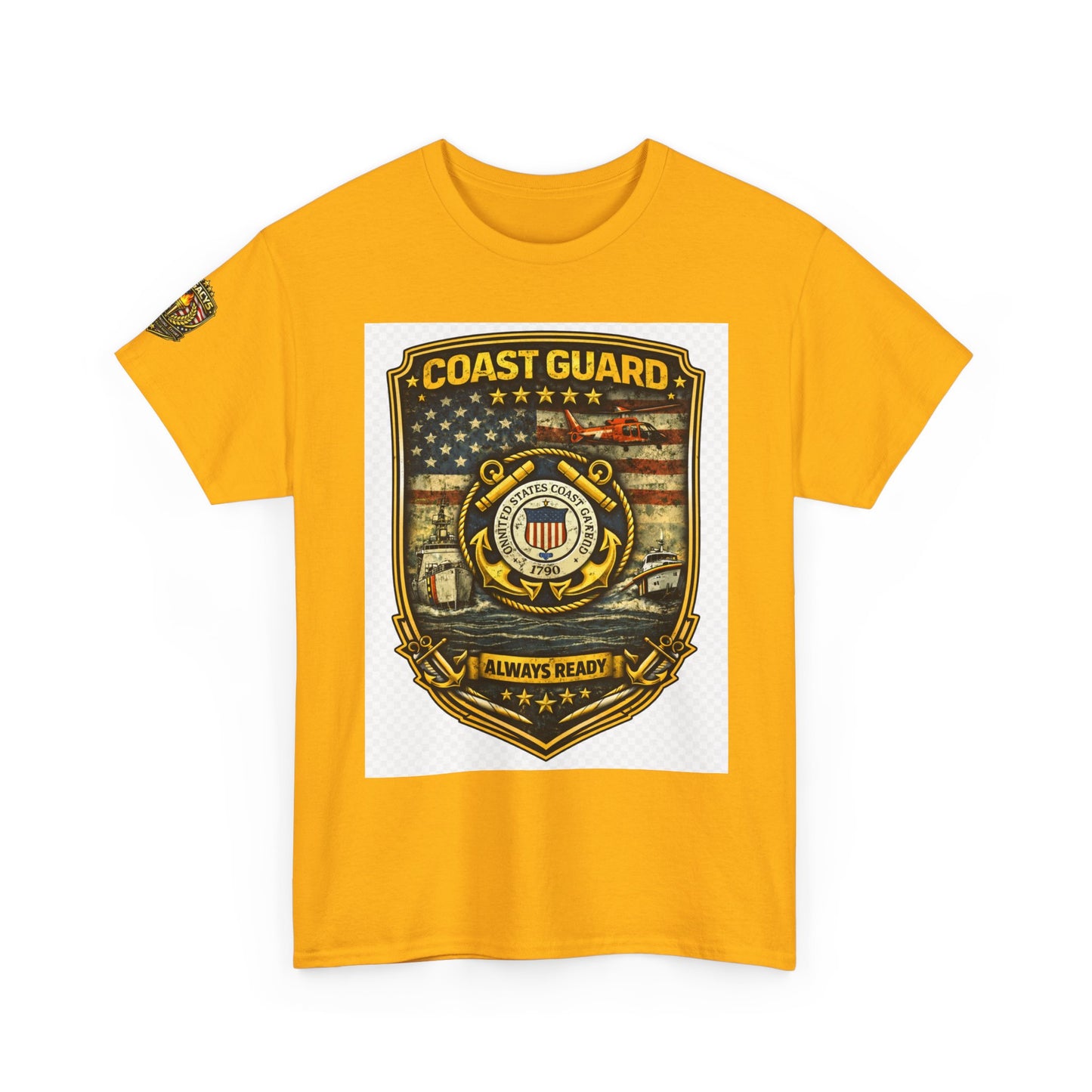 Coast Guard Shield â€” "Always Ready" Patriotic Military Tee w/ Legacy 5 Brand Crest