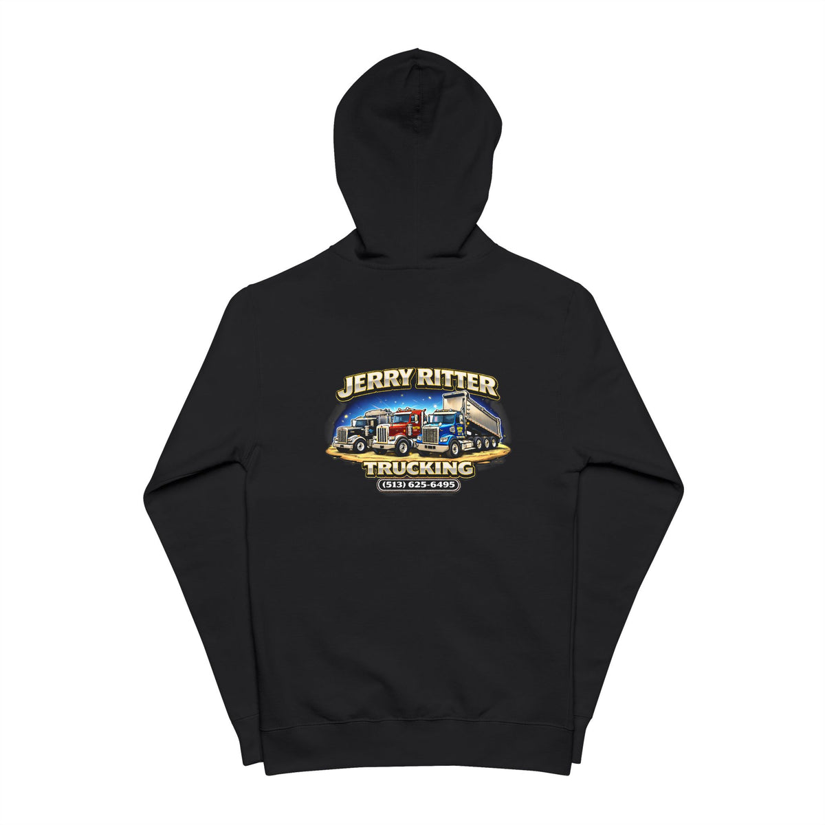 Unisex Fleece Zip Up Hoodie