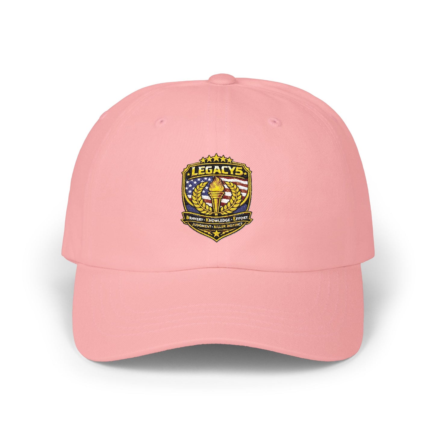 Legacy Crest Dad Cap â€“ Embroidered Shield Logo Baseball Hat
