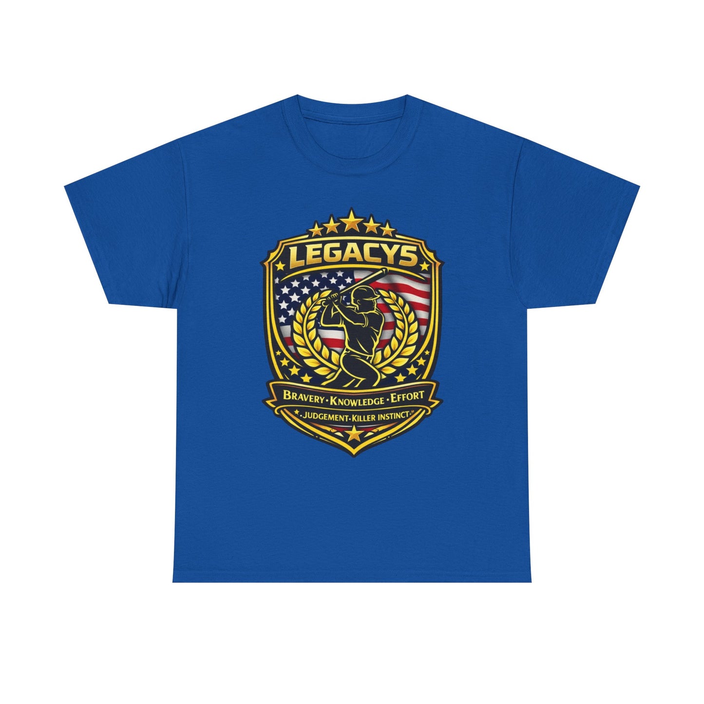 Baseball/Softball - Male Silhouette Legacy Shield T-Shirt