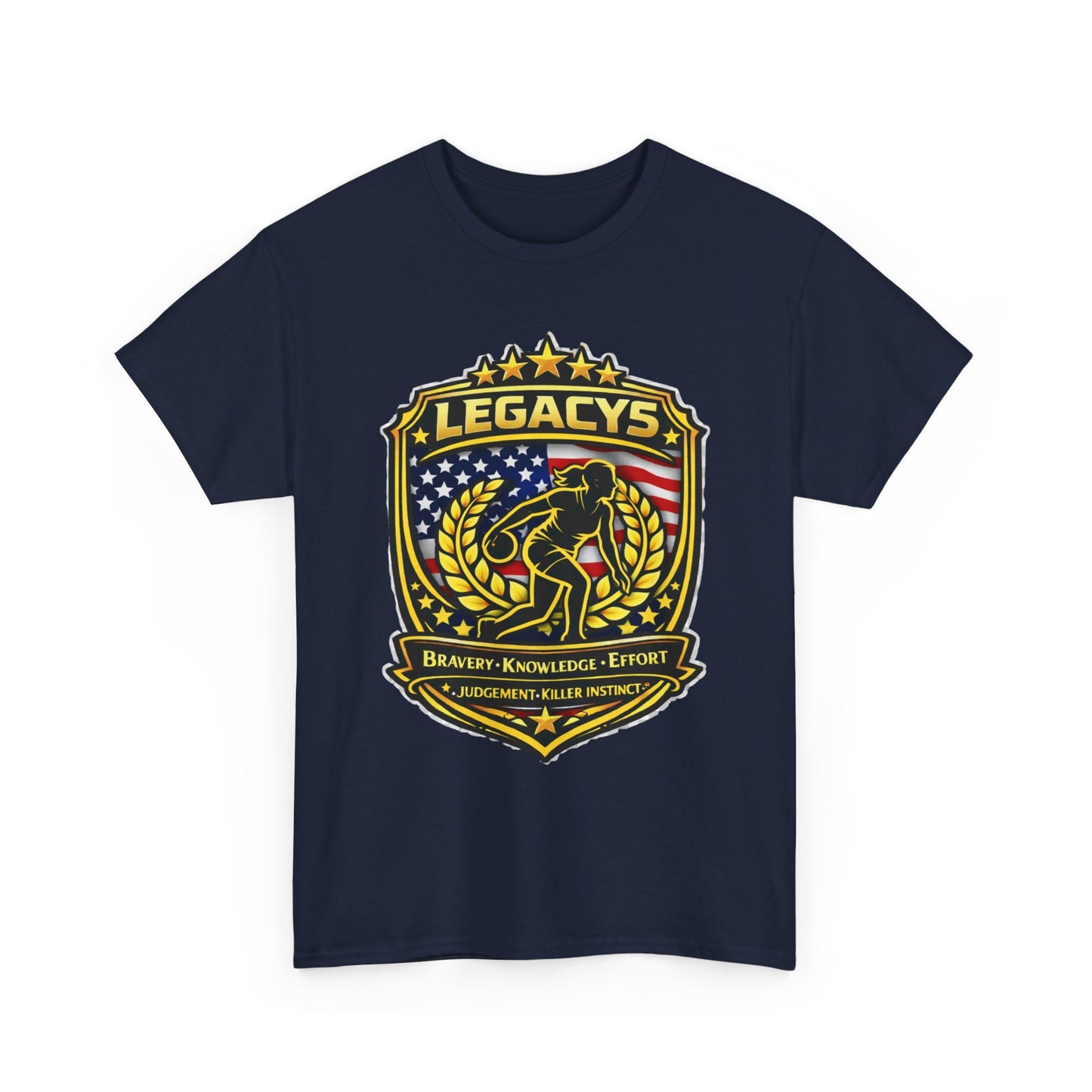Bowling- Female Sihouette Legacy Shield T-Shirt