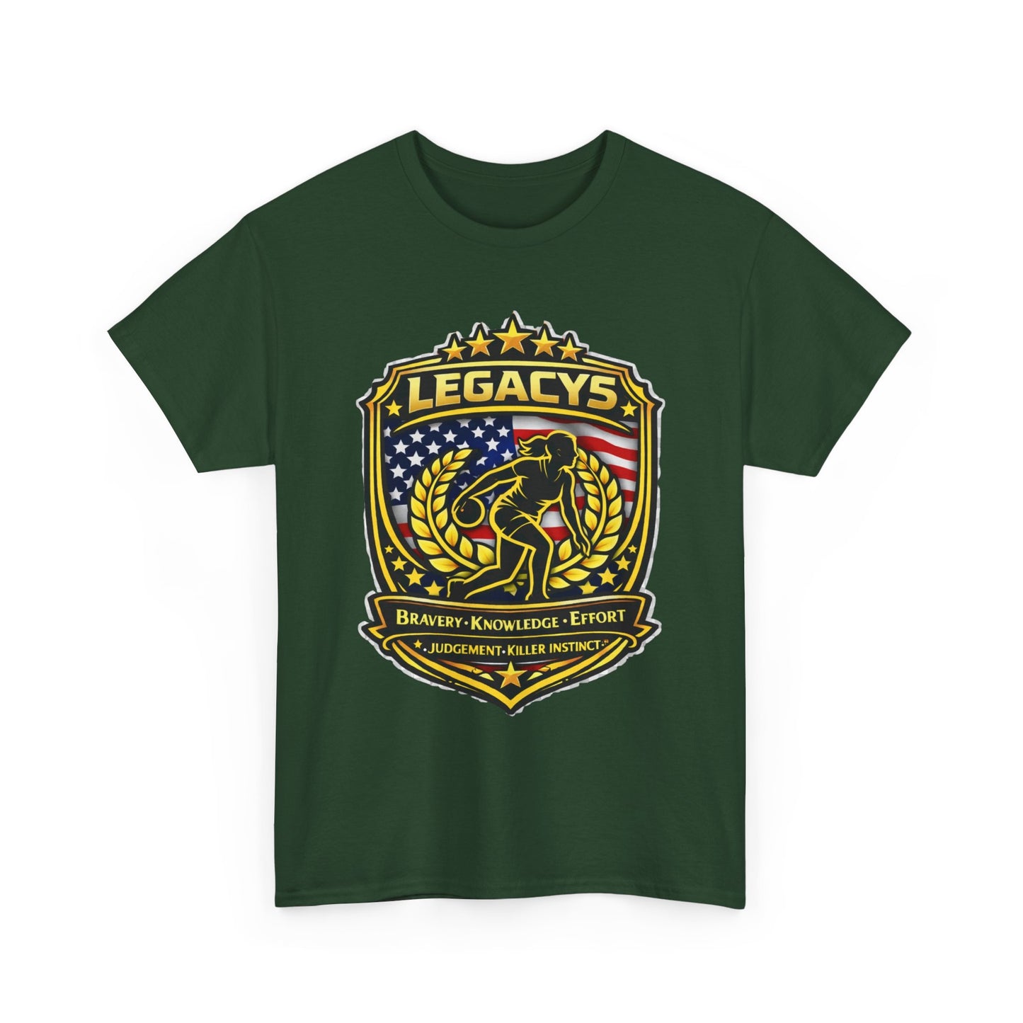 Bowling- Female Sihouette Legacy Shield T-Shirt