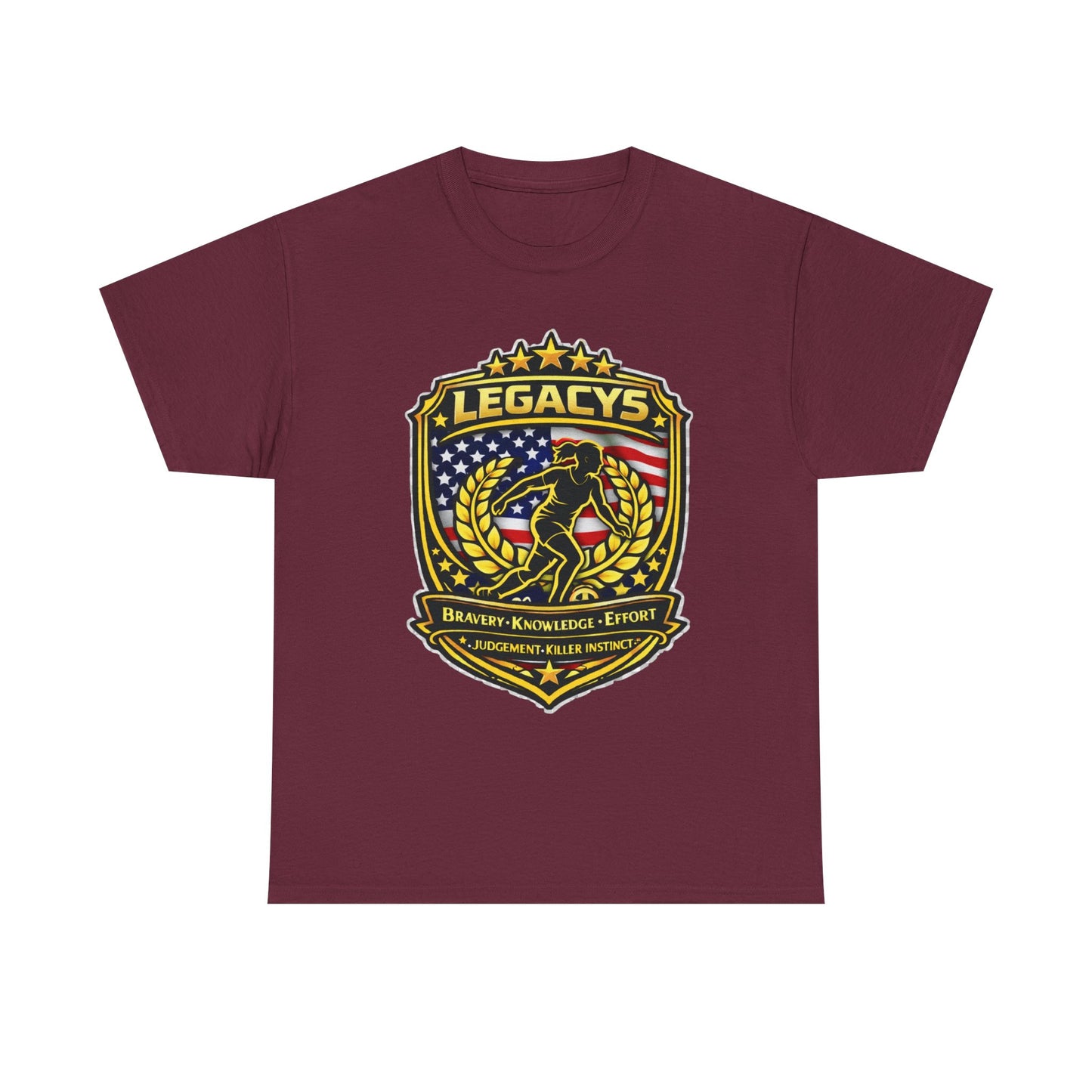 Soccer - Female Silhouette Legacy Shield T-Shirt