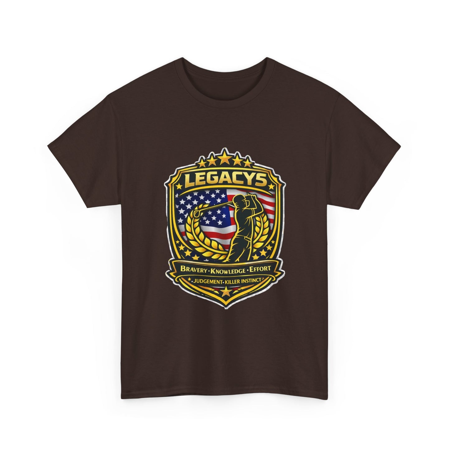 Golf - Male Silhouette Legacy Shield T-Shirt