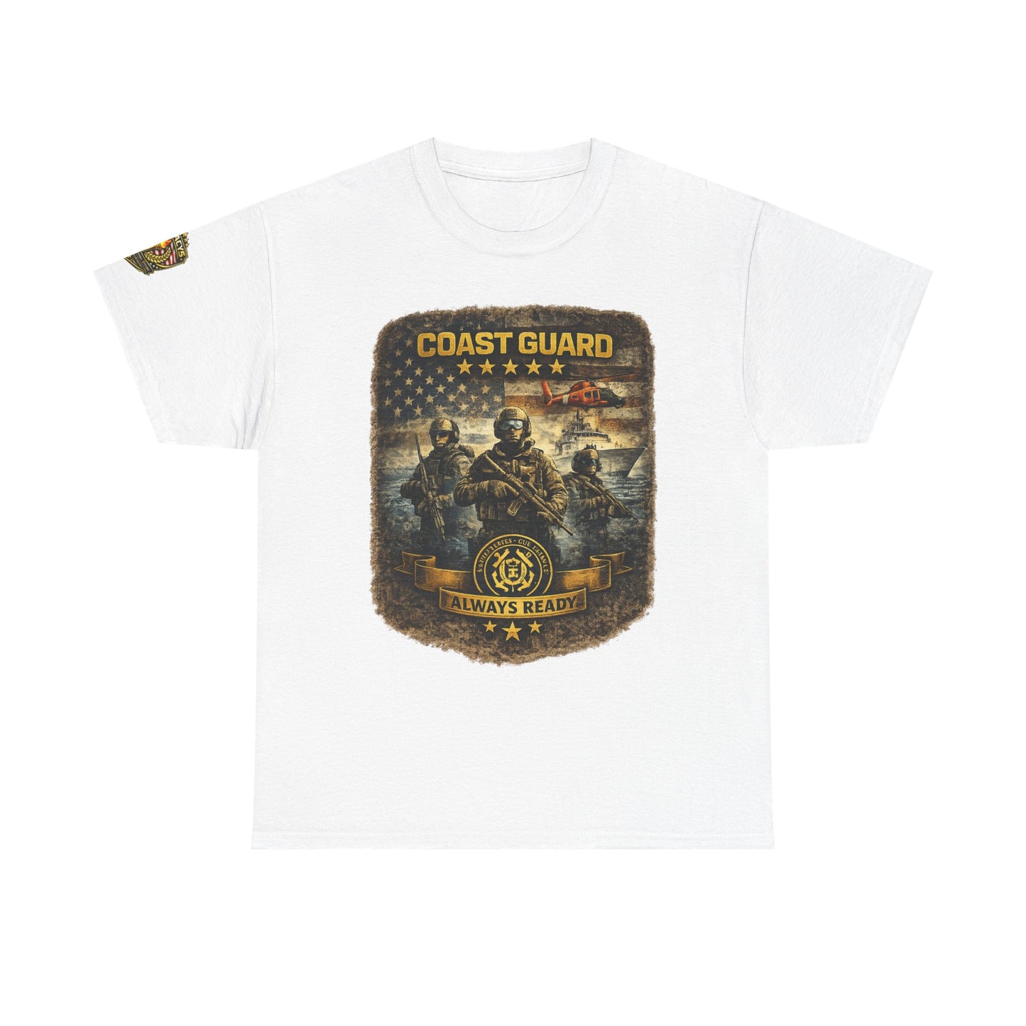 Coast Guard Helicopter 'Always Ready' Graphic Tee w/ Legacy 5 Brand Crest
