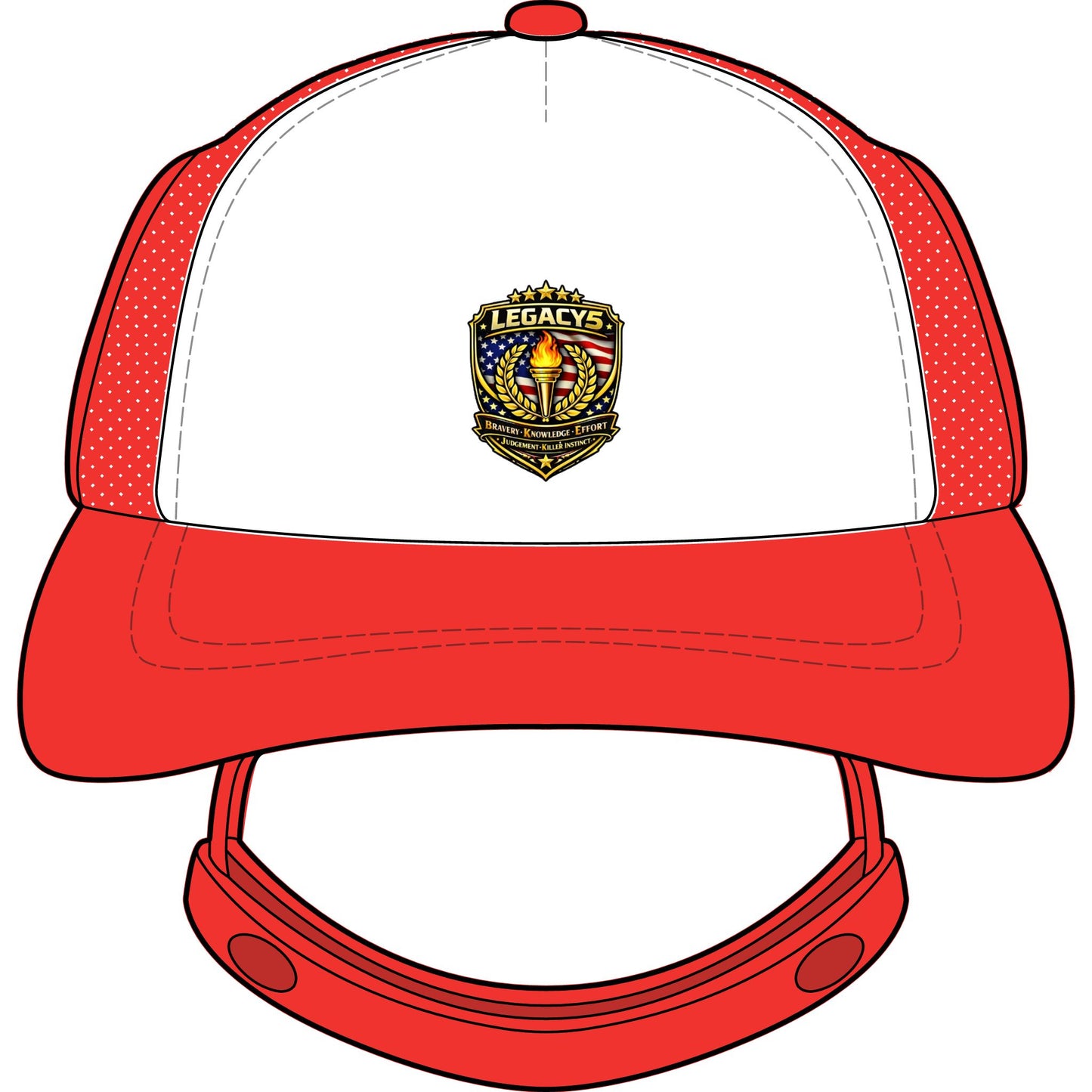 Legacy 5 Brand Crest Dog Foam Trucker Hat