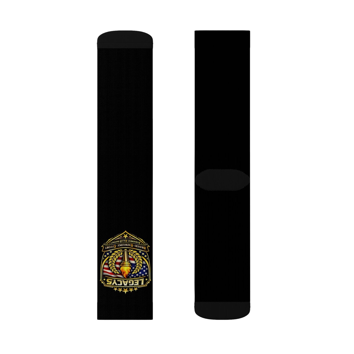 Copy of Embroidered Crest Sublimation Socks — Vintage Heraldic Badge Crew Socks