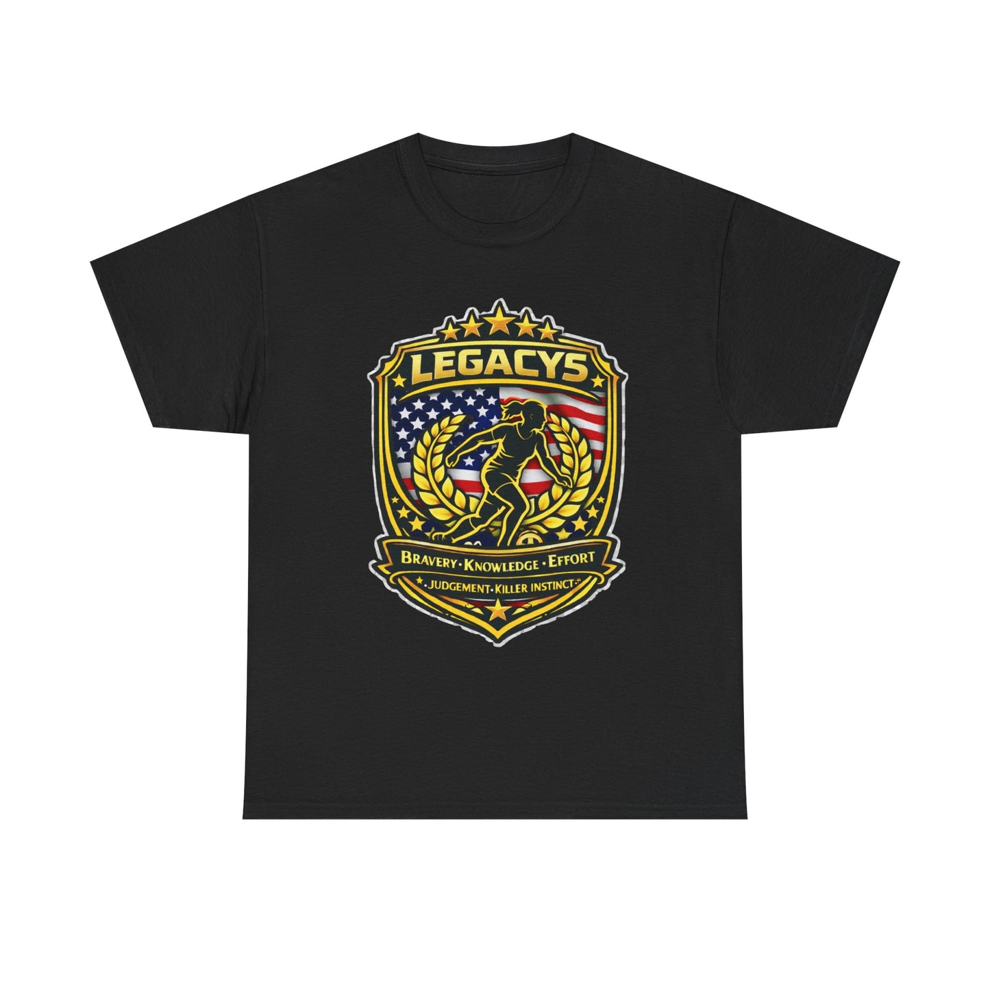 Soccer - Female Silhouette Legacy Shield T-Shirt