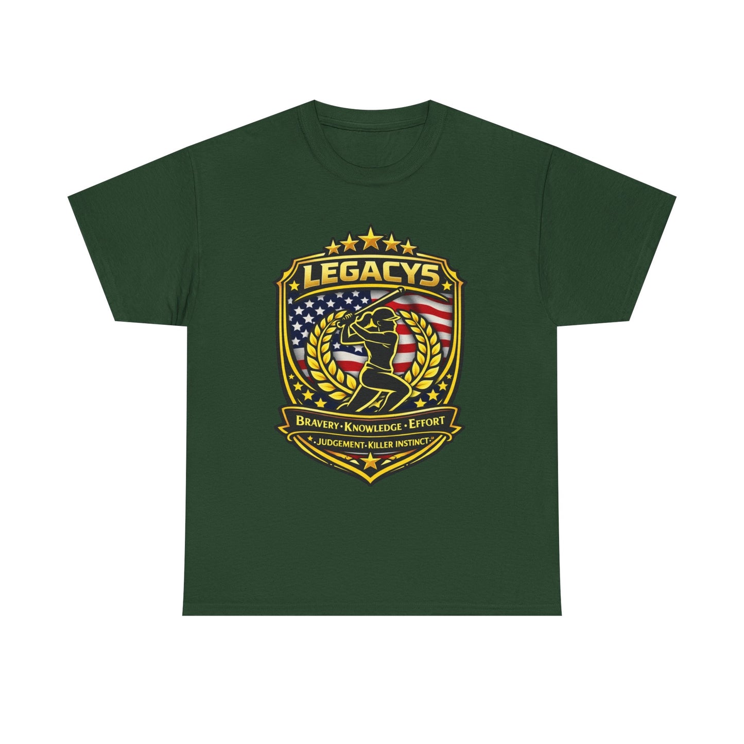 Baseball/Softball -Female Silhouette Legacy Shield T-Shirt