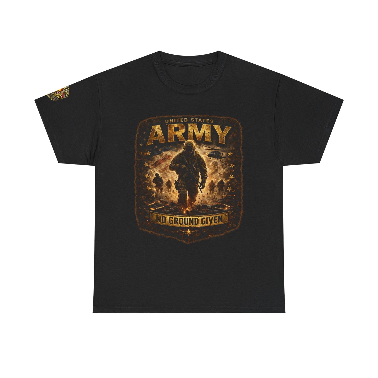 Army â€” "No Ground Given" Military Graphic Tee w/ Legacy 5 Brand Crest