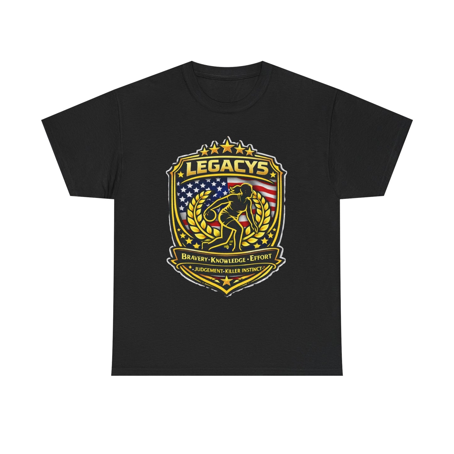 Bowling- Female Sihouette Legacy Shield T-Shirt