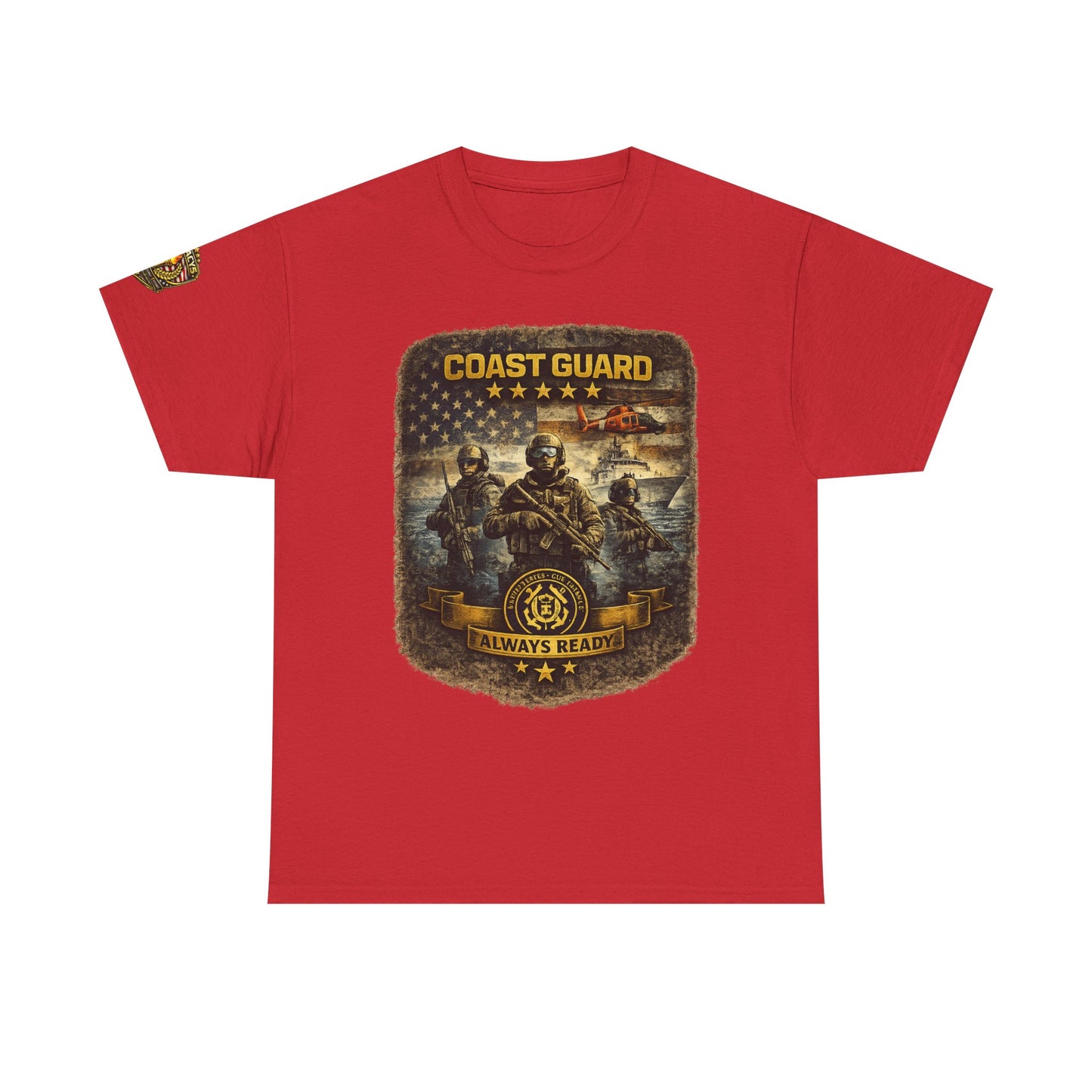 Coast Guard Helicopter 'Always Ready' Graphic Tee w/ Legacy 5 Brand Crest