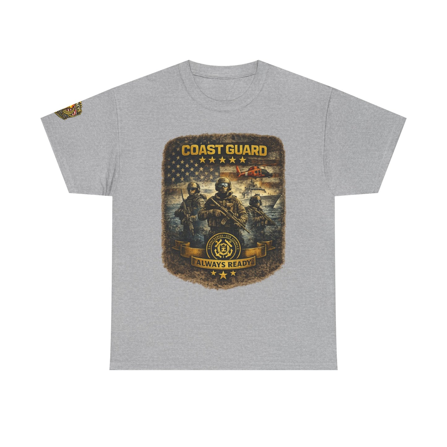 Coast Guard Helicopter 'Always Ready' Graphic Tee w/ Legacy 5 Brand Crest
