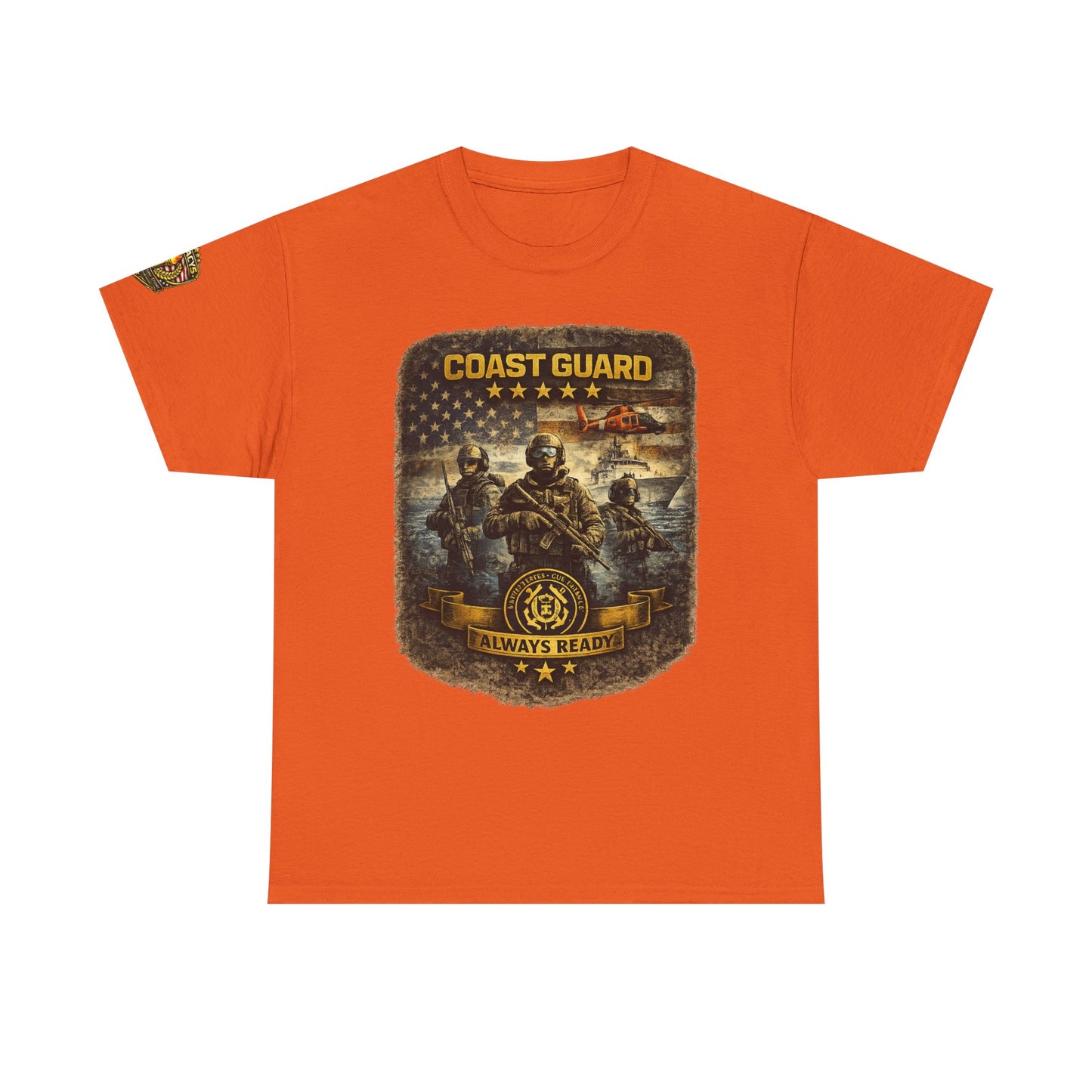 Coast Guard Helicopter 'Always Ready' Graphic Tee w/ Legacy 5 Brand Crest