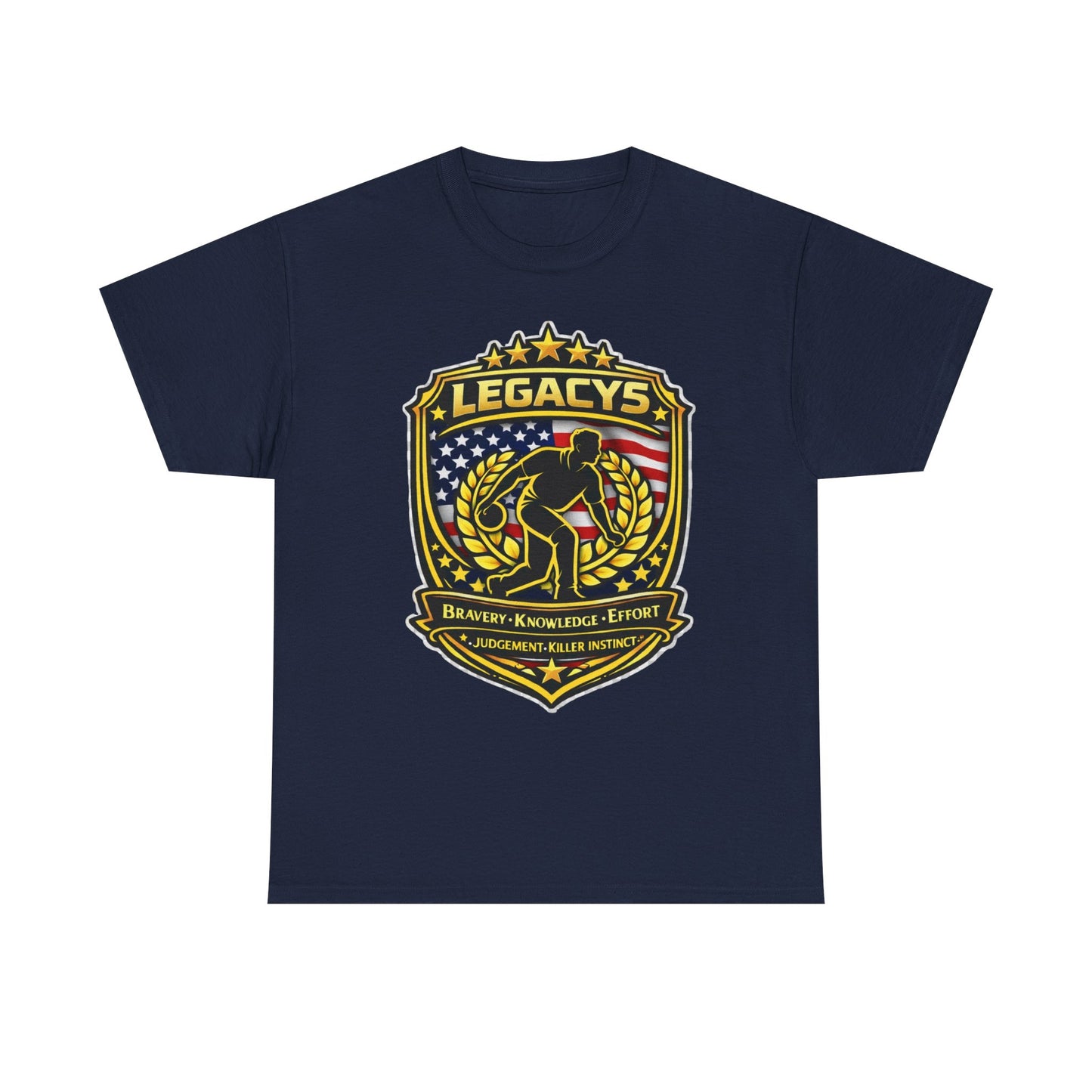 Bowling - Male Silhouette Legacy Shield T-Shirt