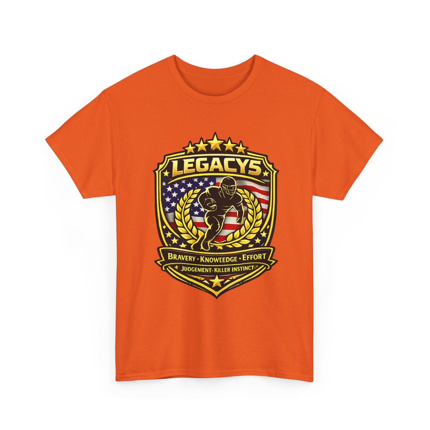 Football - Male Silhouette-Legacy Shield T-Shirt
